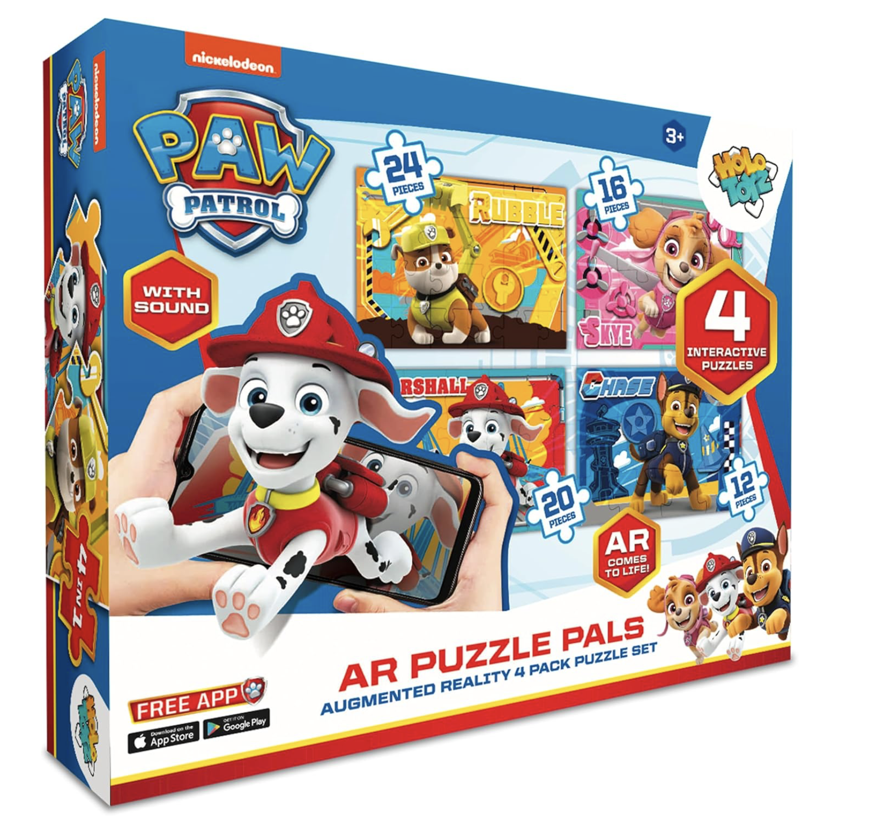 Paw Patrol AR 拼圖 - 魔幻擴增實境全息圖拼圖