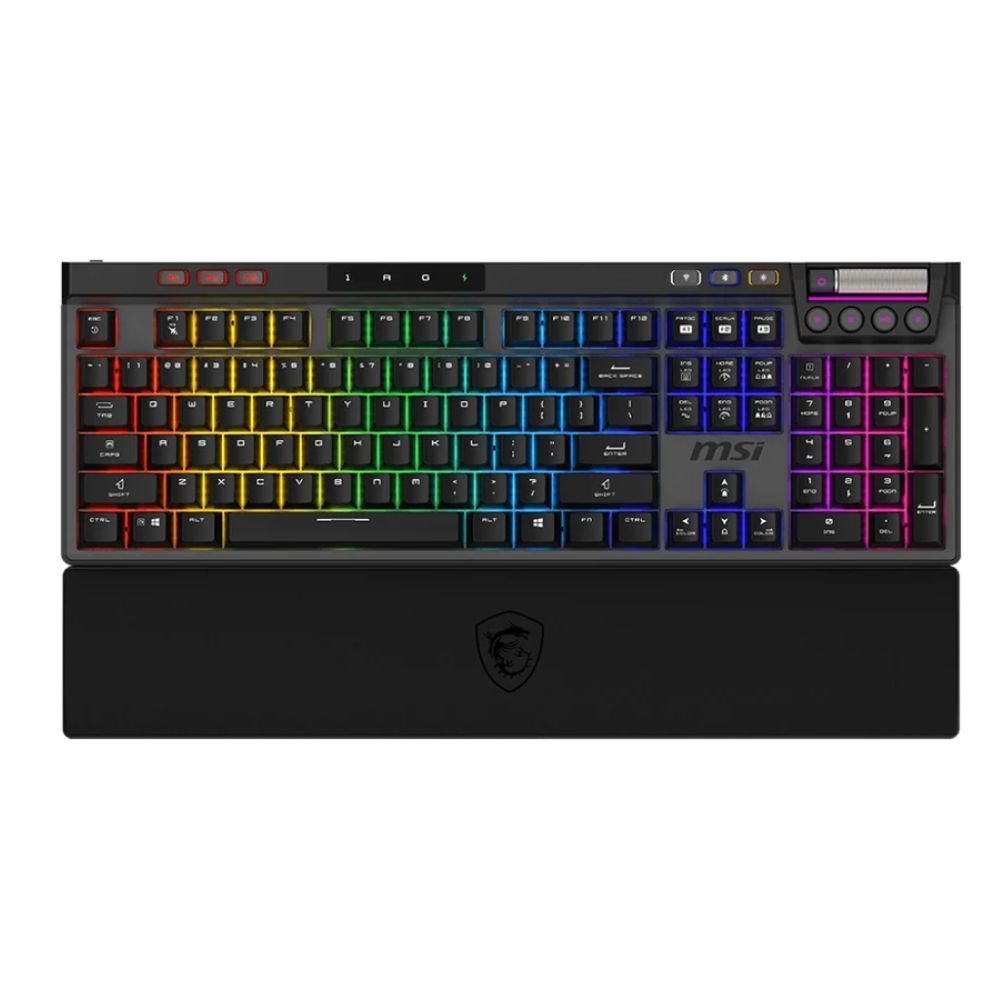 MSI 微星 STRIKE PRO WIRELESS SILENT TC 無線靜音鍵盤 (靜音機械軸/ PBT鍵帽可換軸體)