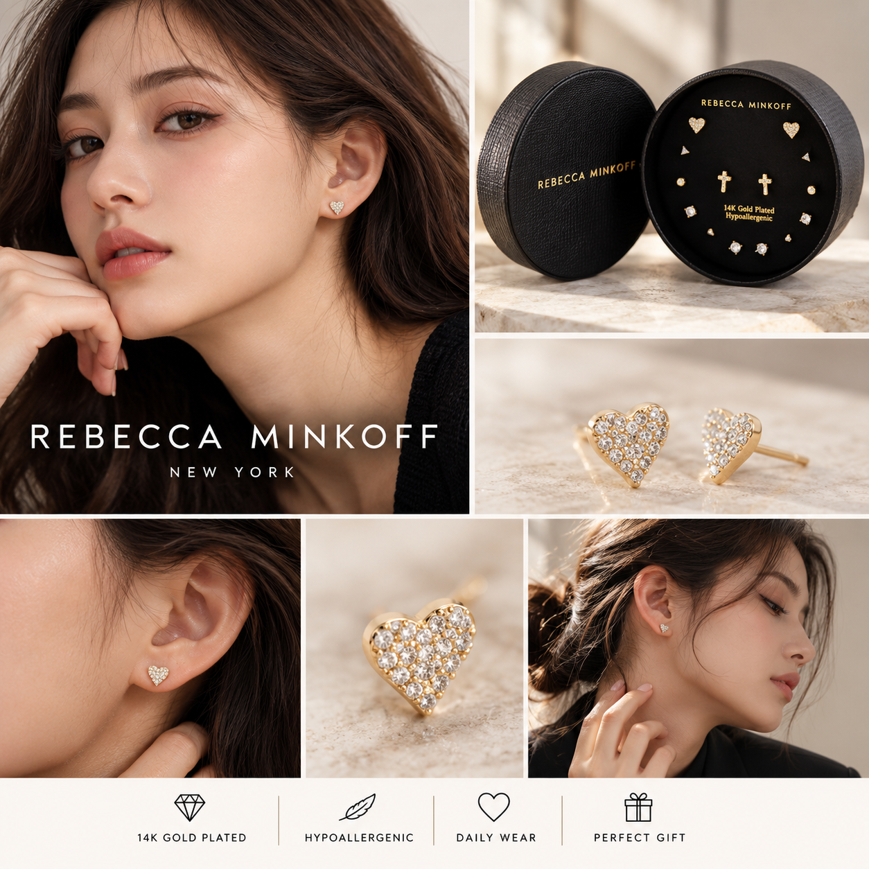 【預購】REBECCA MINKOFF N100205 耳釘套裝