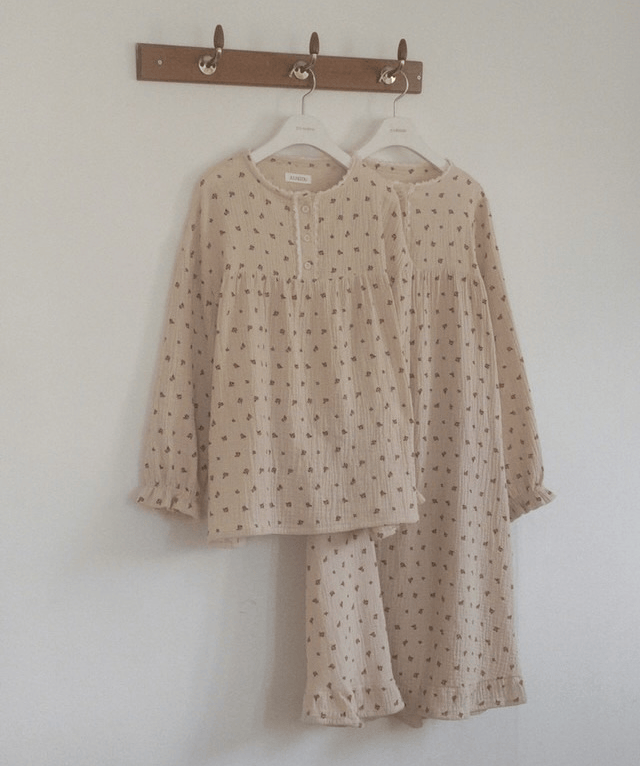Juuneedu｜[長袖睡衣] Lavien Rose Lace Pajama