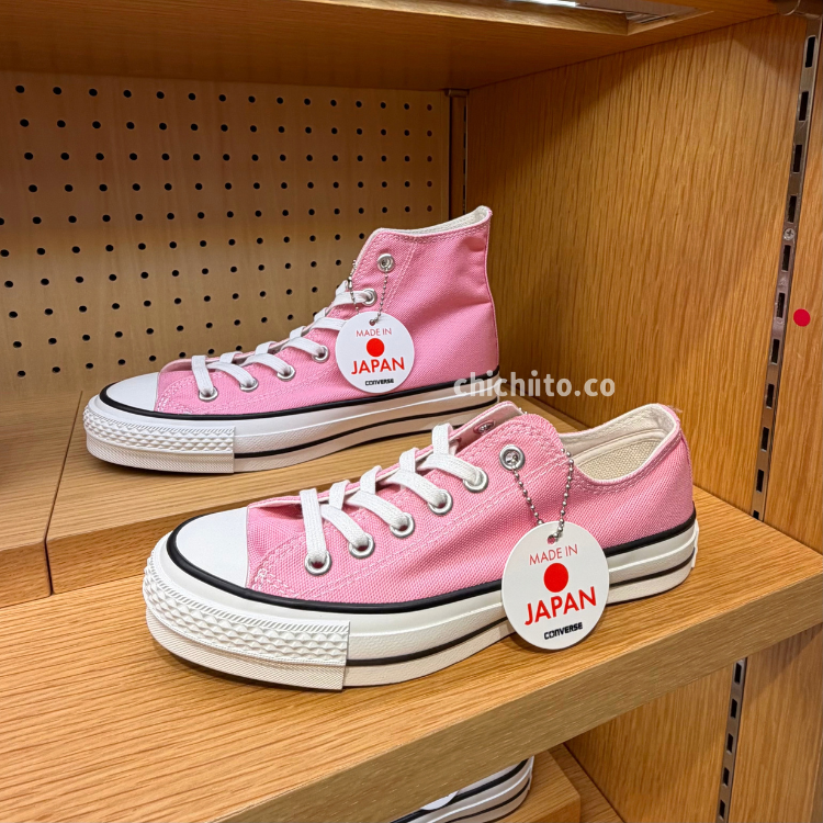 converse 日本製帆布鞋 淺粉色