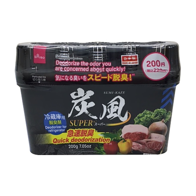 冰箱用消臭劑/炭風 快速除臭 200g
