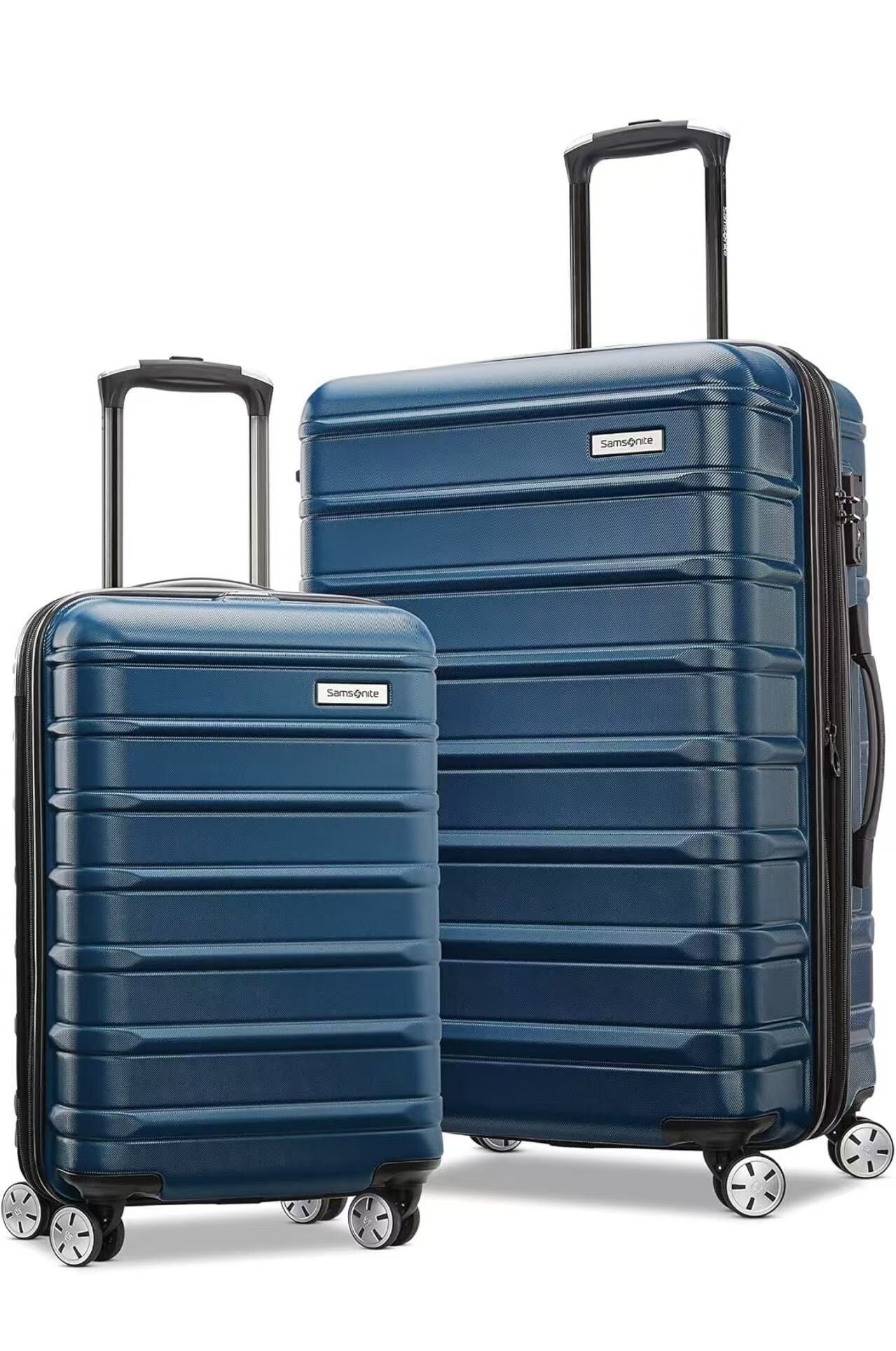 【預購】Samsonite Omni 2 N100214 萬向輪拉桿箱兩件套 (Lagoon Blue/送護照套)