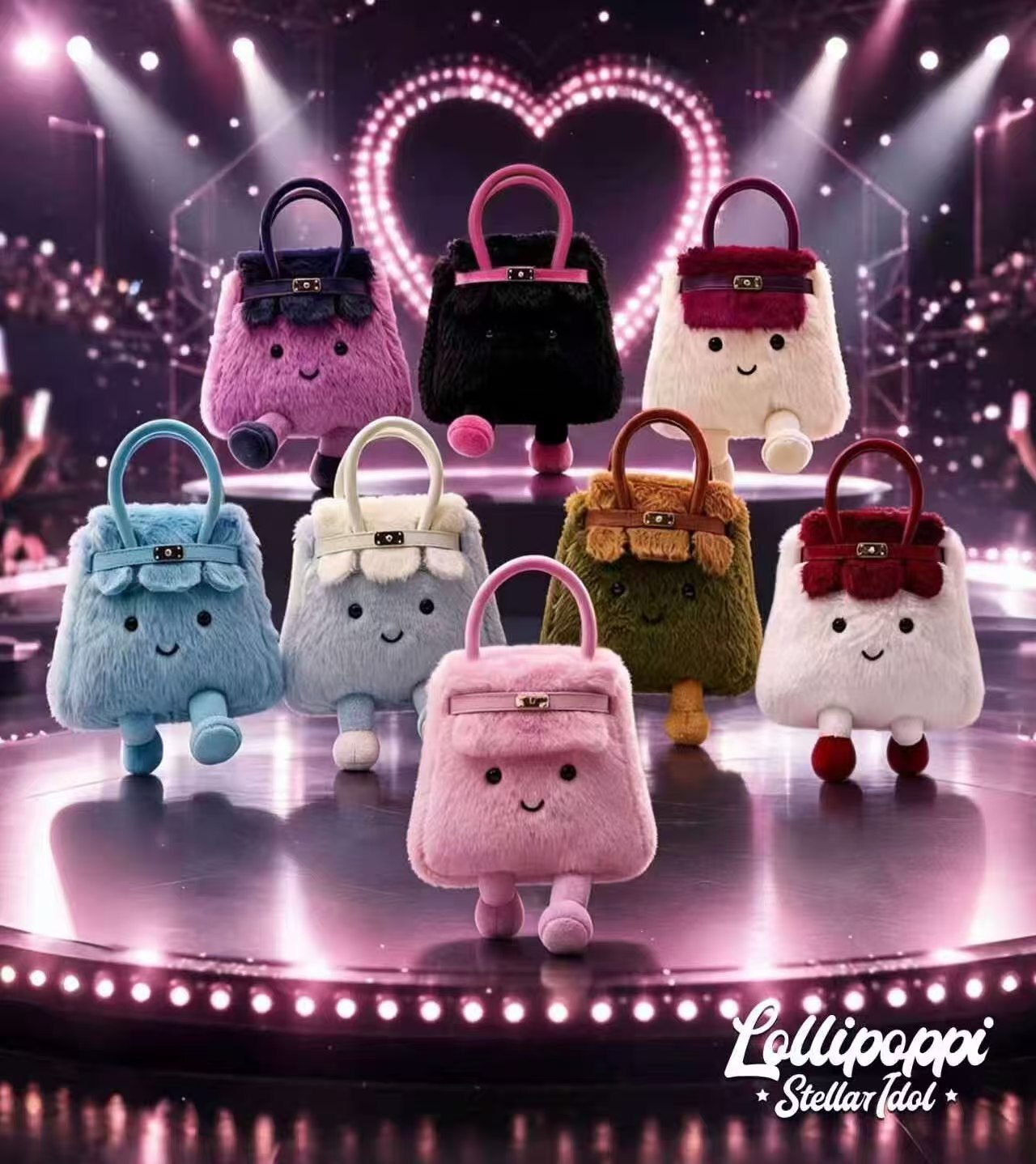 Lollipopp毛絨包包掛件盲盒2.0版本單盒 -M