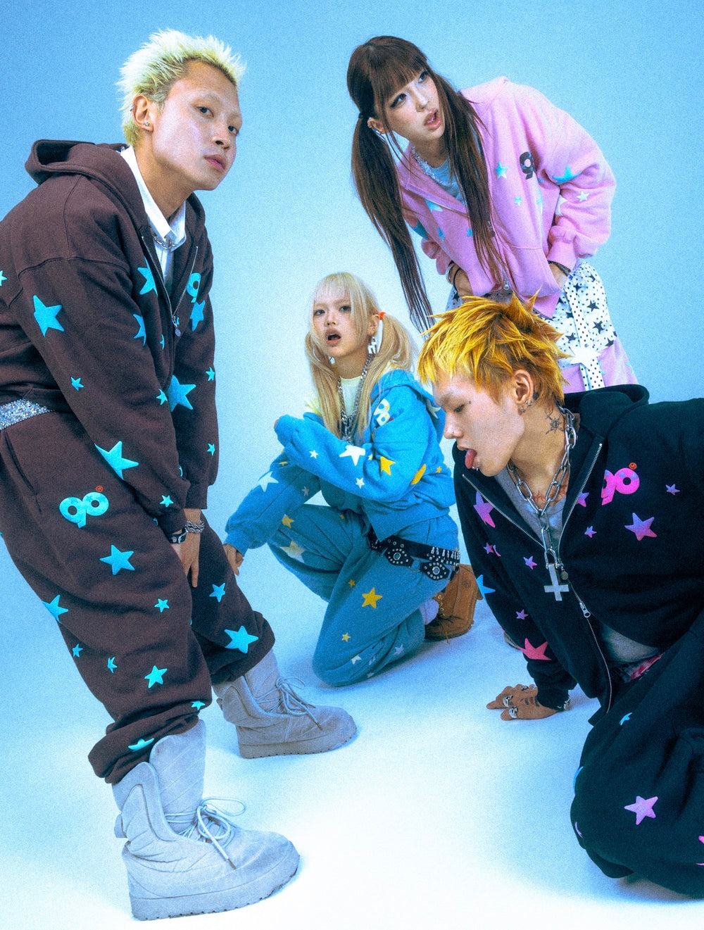 2026AW 9090 90 Grow Star Allover Hoodie 星星 反光 連帽 外套 現貨 NN2417