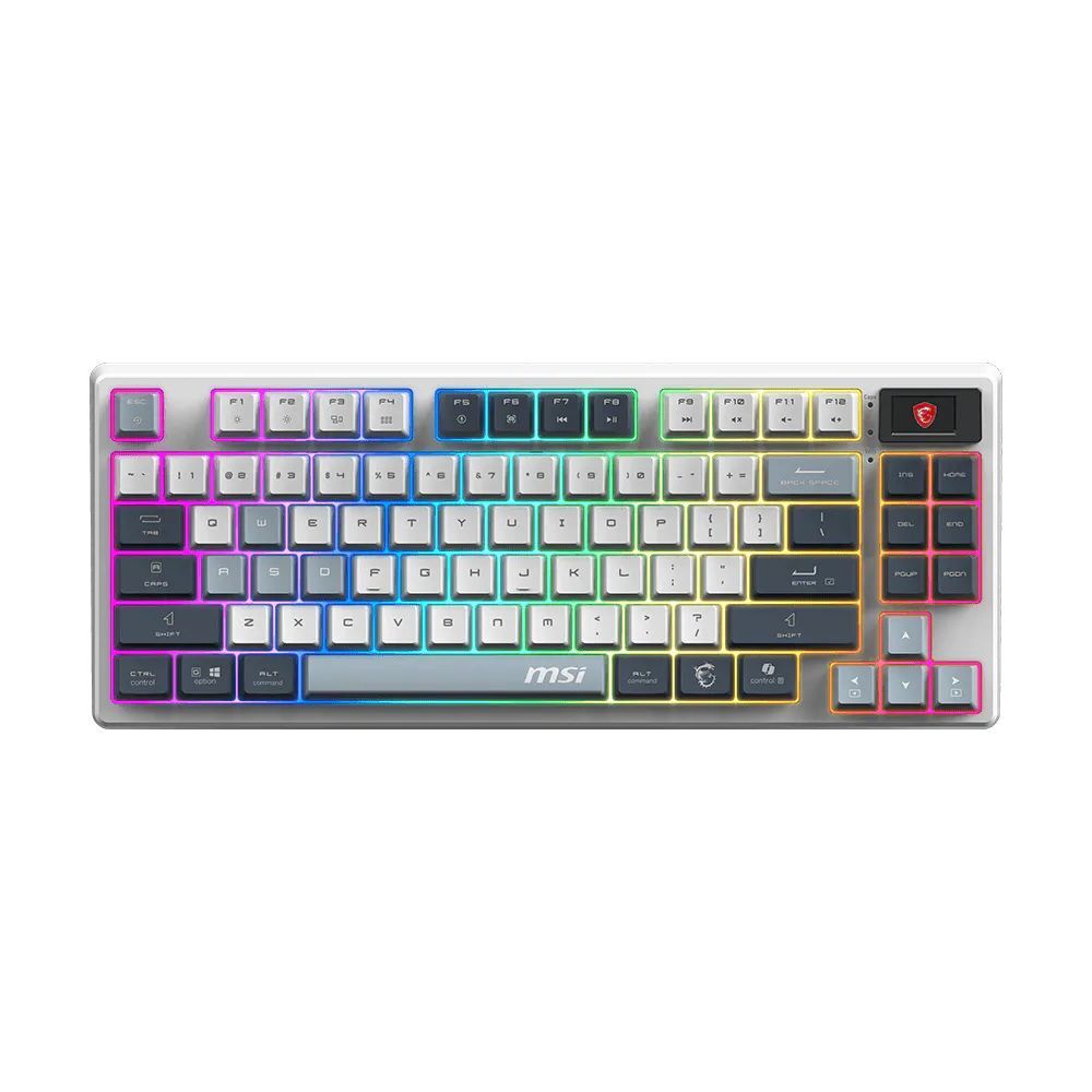 MSI 微星 FORGE GK600 TKL W SKY TC 電競鍵盤(線性機械軸)