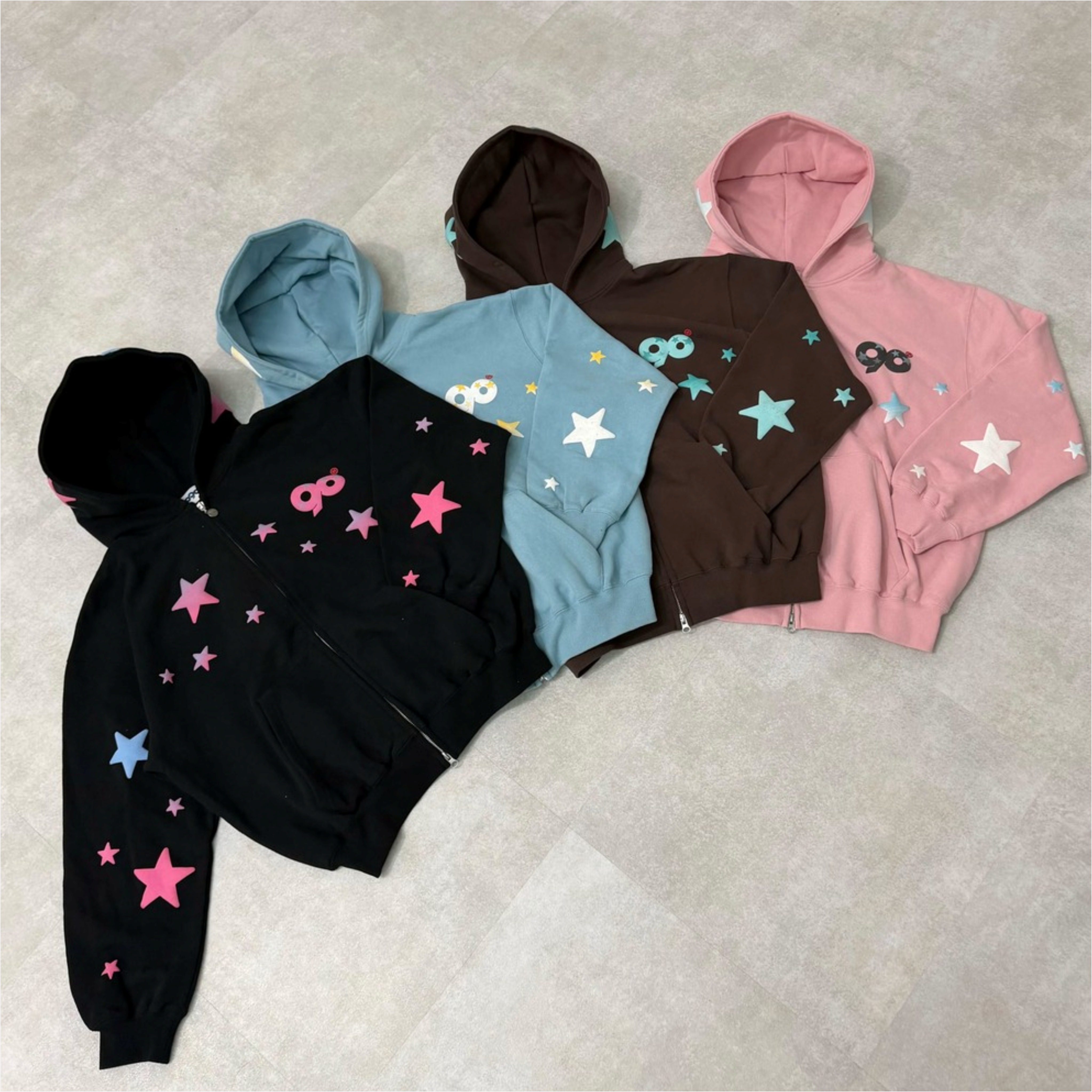 2026AW 9090 90 Grow Star Allover Hoodie 星星 反光 連帽 外套 現貨 NN2417