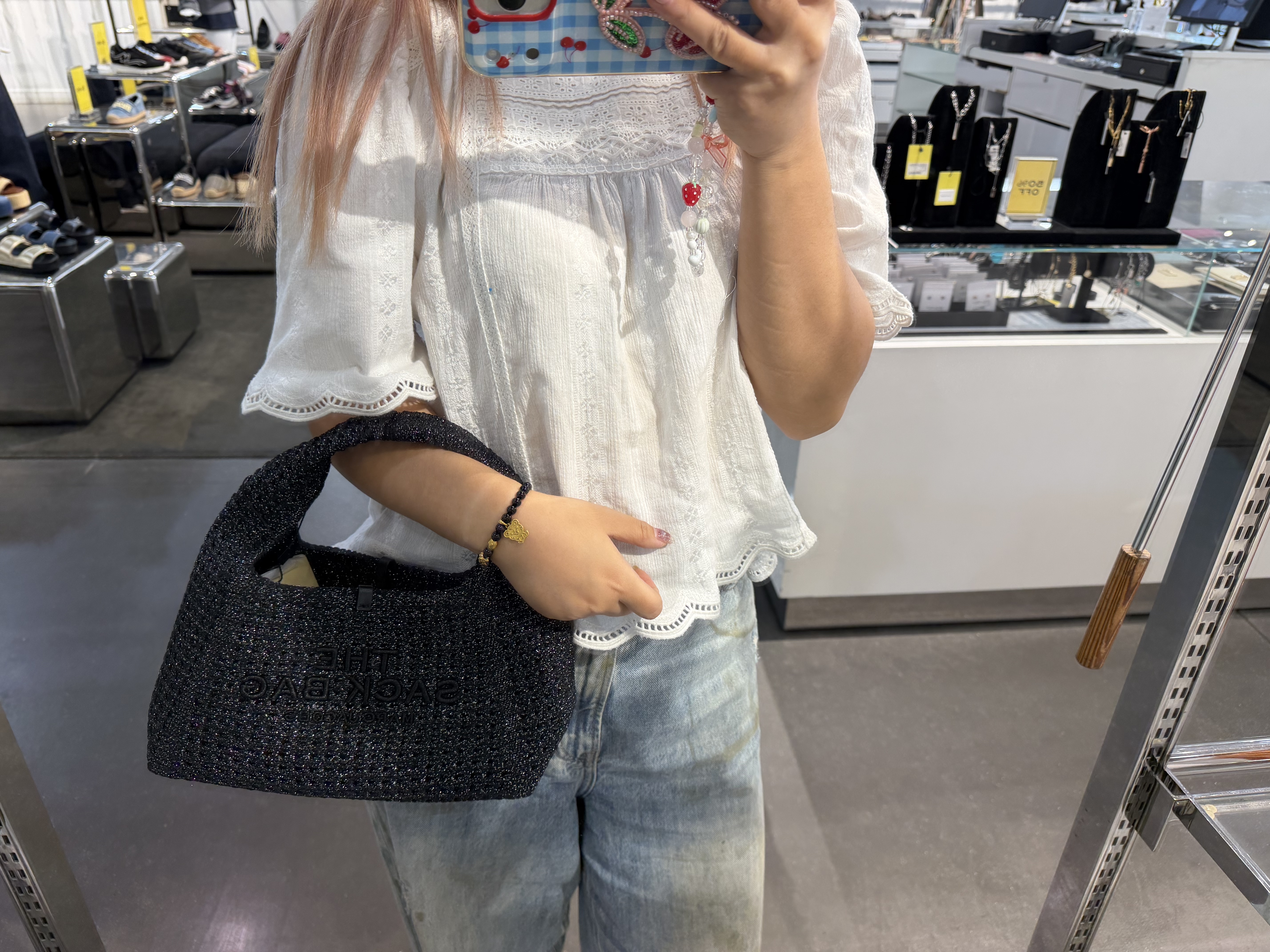 【直播】Marc Jacobs LX100208 The Crochet Sack 迷你手提包