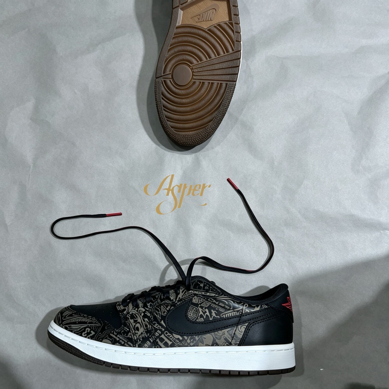 【官網限定】Jordan 1 Retro Low OG ''Laser Black Red'' 雷射黑紅 IV6750-001 IX