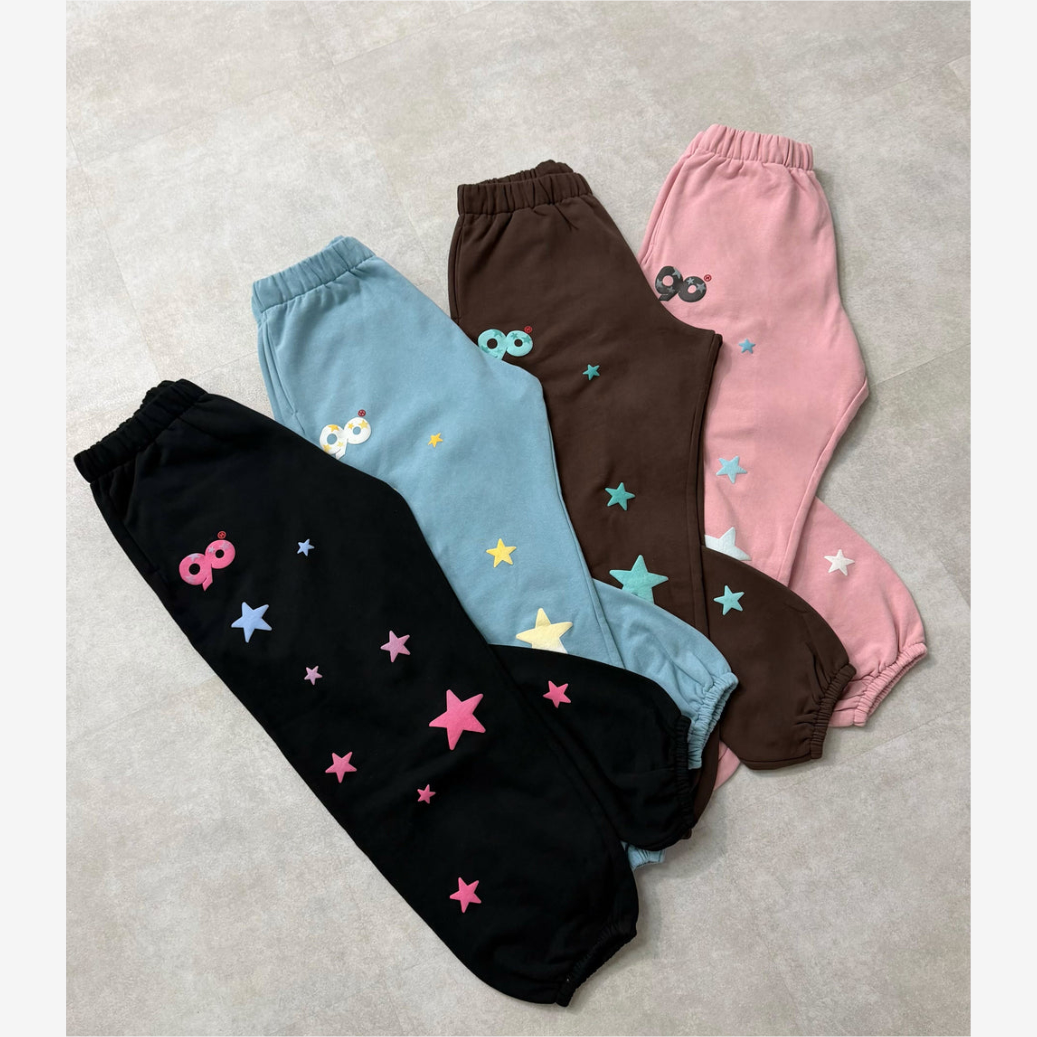 2026AW 9090 90 Grow Star Allover Pants 星星 反光 棉褲 長褲 現貨 NN2418