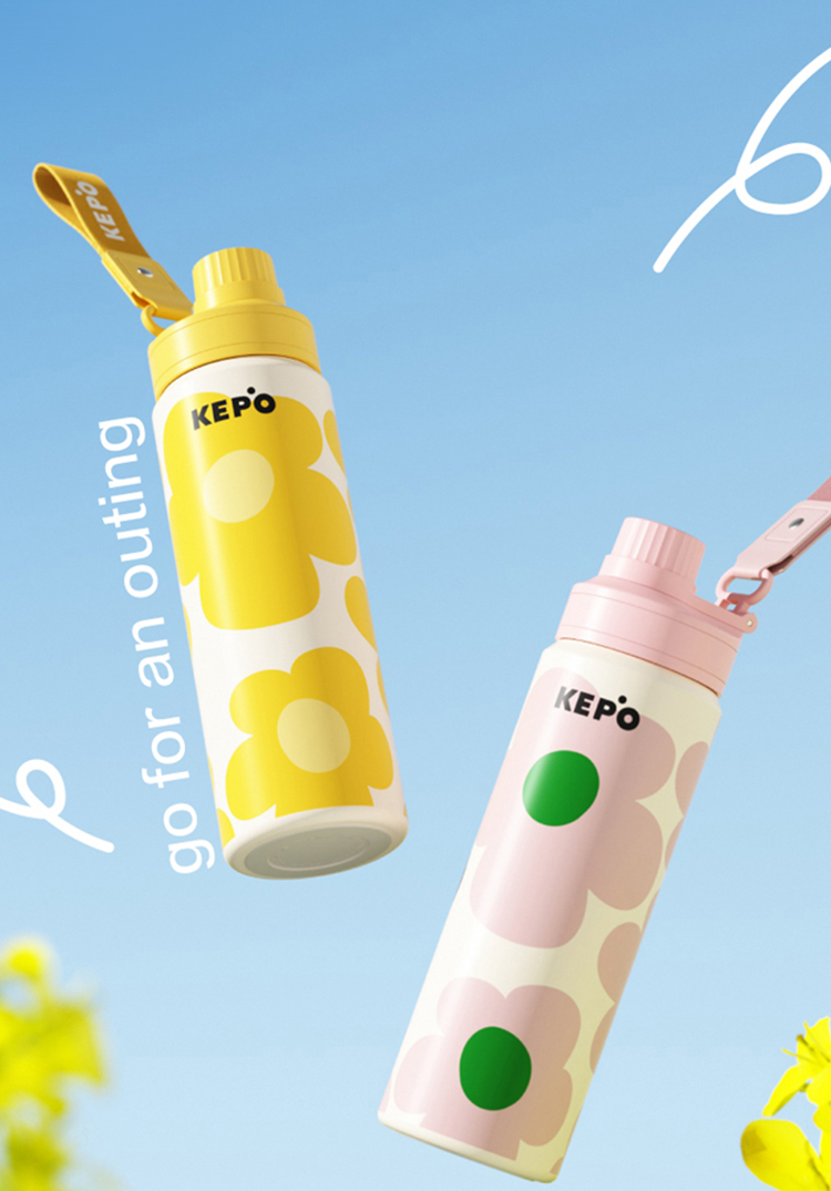 KEPO｜600ML 運動隨行保溫保冷杯 316L不銹鋼內膽