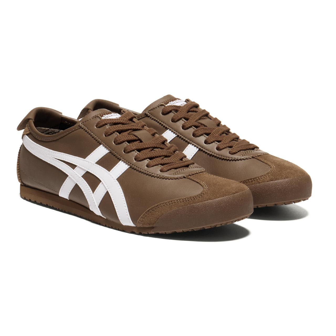 Onitsuka Tiger MEXICO 66 深棕底白虎爪紋
