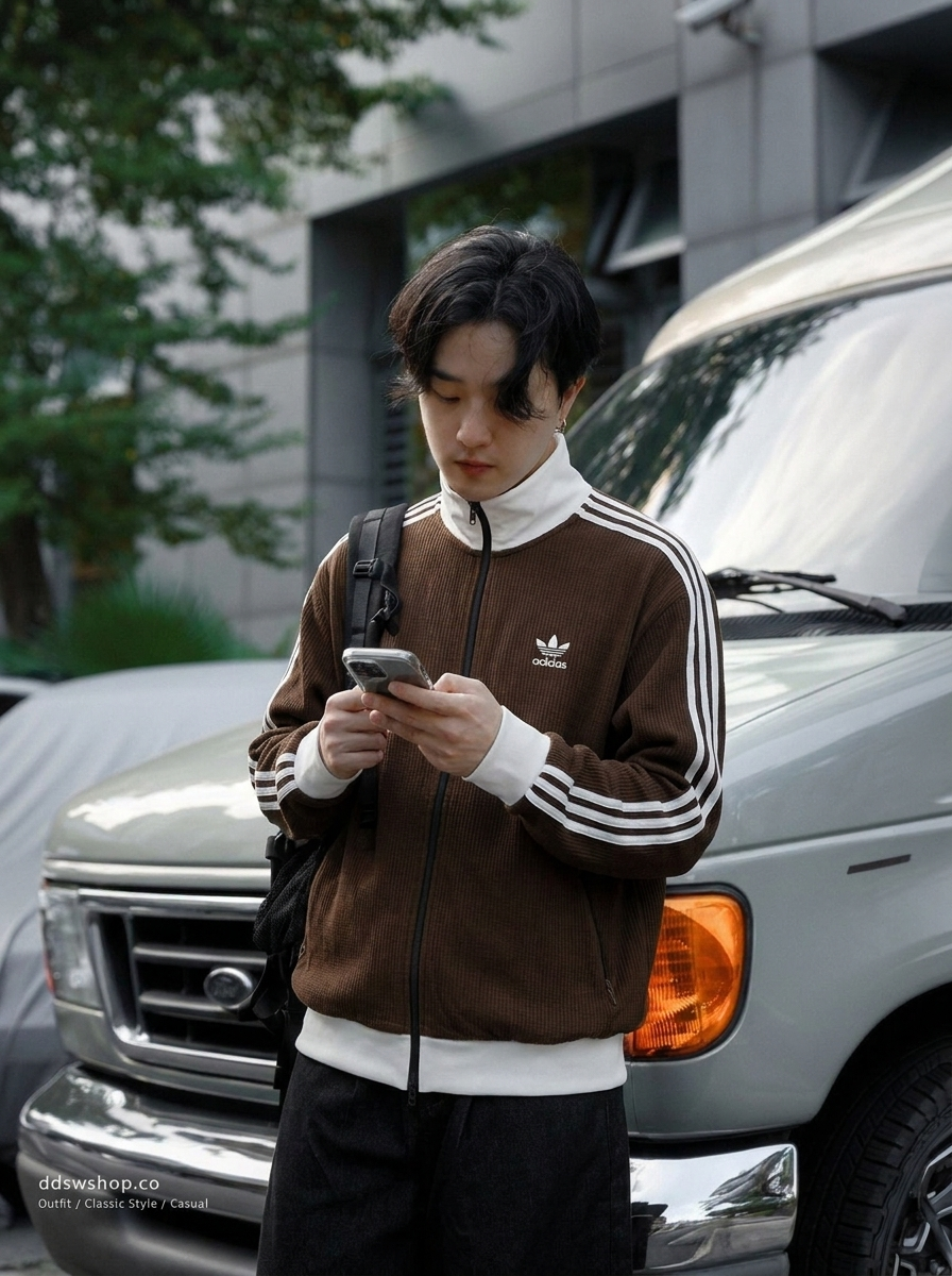 Adidas Waffle Classic Track Top華夫格外套