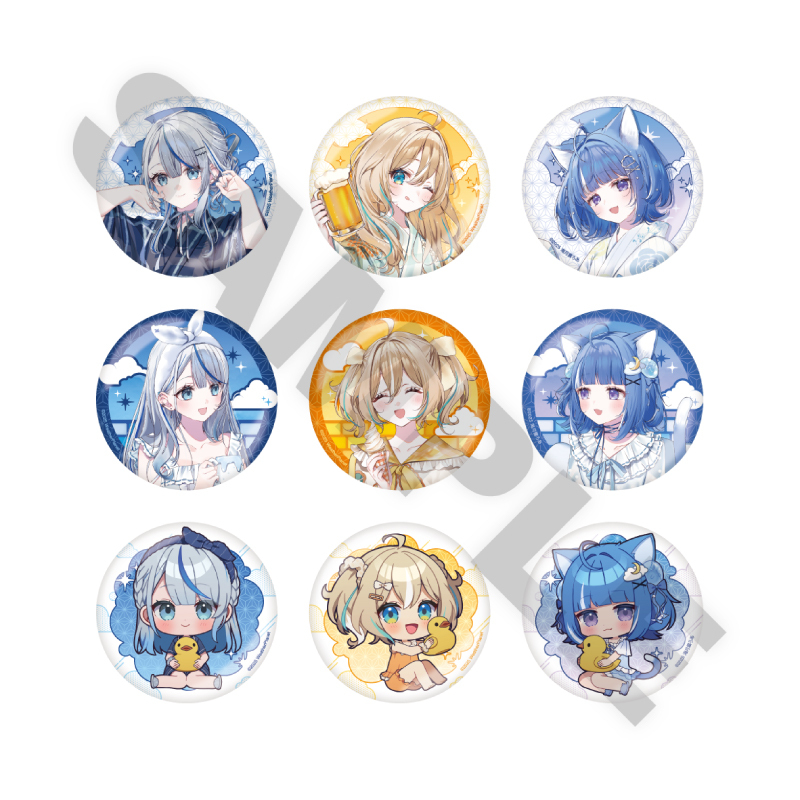 「ACG.GO」「預購」WeatherPlanet×海月雲ろあ×極楽湯・RAKU SPA 通販周邊 (雨海ルカ/天晴ひなた/海月雲ろあ)