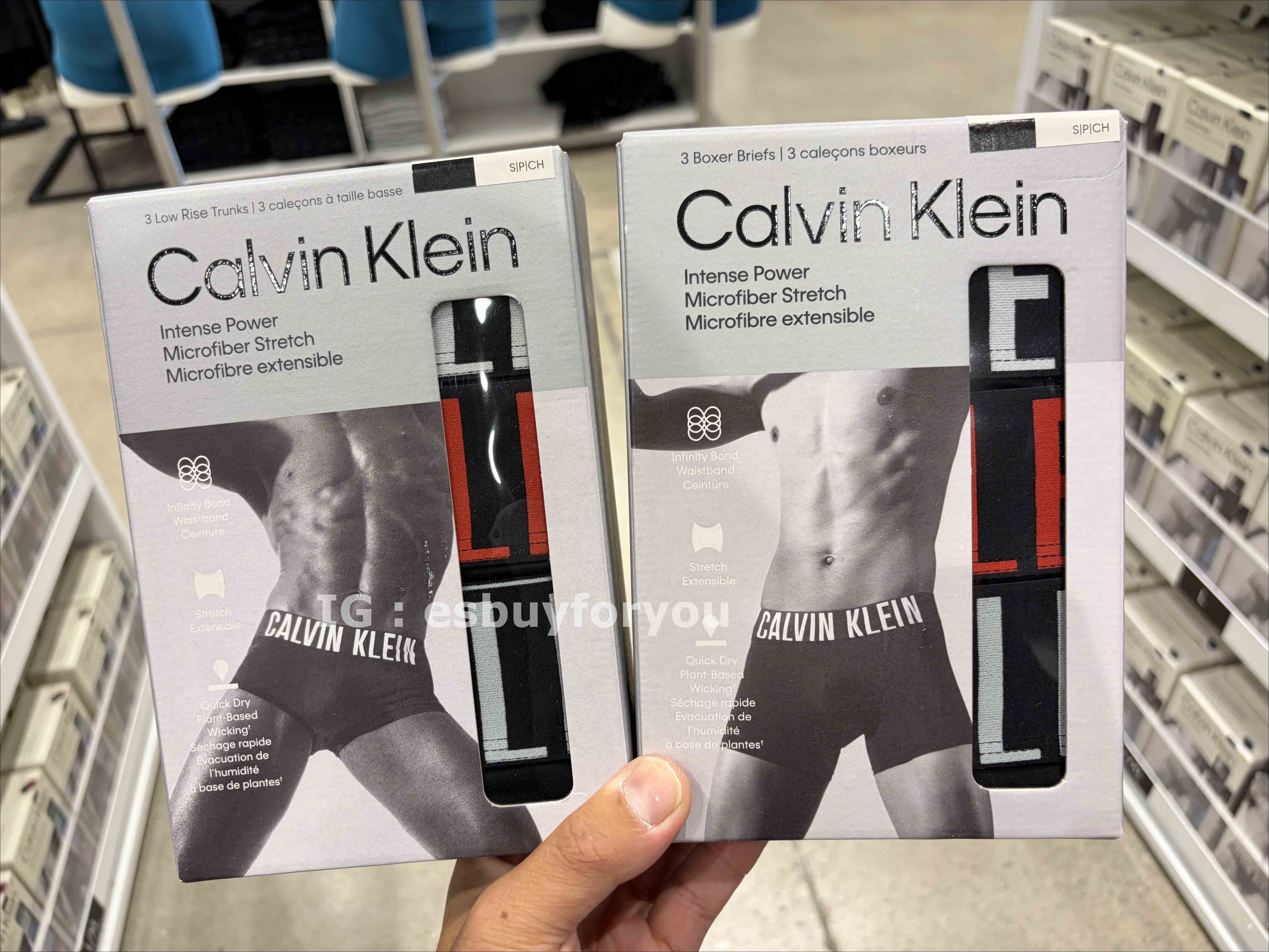 CK 男大人 Intense power系列 多色褲頭 彈性涼感 內褲 (3件一組)