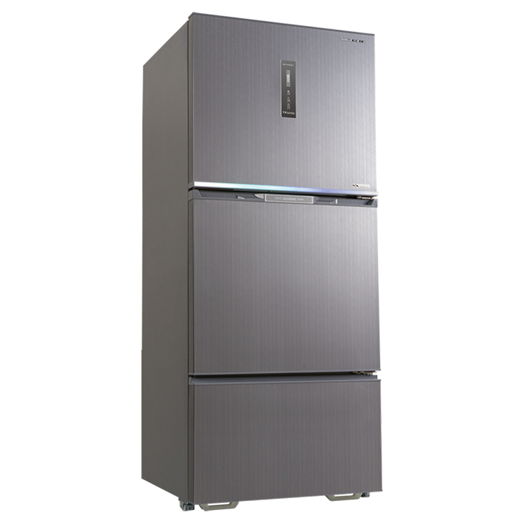 SANLUX 台灣三洋 606L 一級能效 -3°C微凍室 三門鏡面鋼板變頻冰箱(SR-V613C)