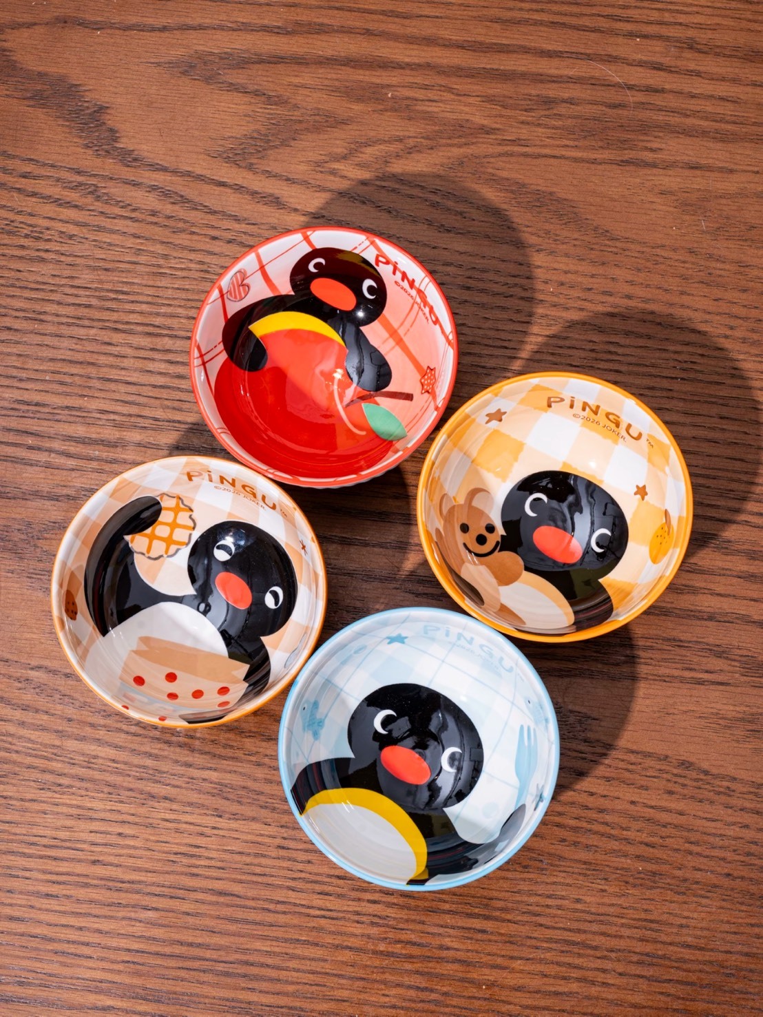 正版授權 企鵝家族 PINGU 陶瓷碗 餐具 禮盒