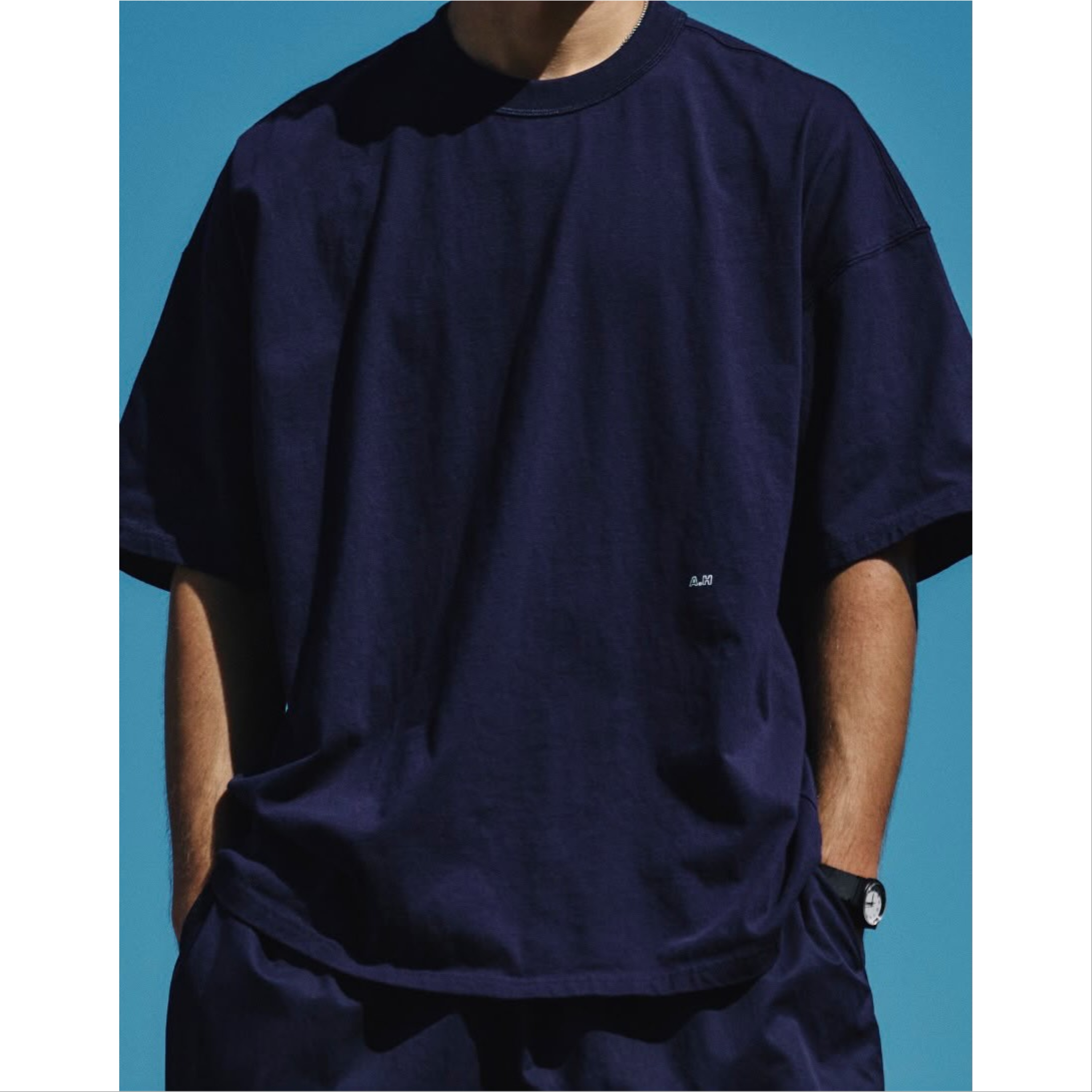 2026AW 長谷川昭雄 A.H 全家 Oversized T-shirt Heavyweight 聯名 重磅 寬版 素T 短T 現貨