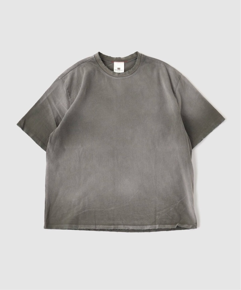MOOJIMOOJI - OVERSIZE CROP T-SHIRTS - AGED STONE GREY