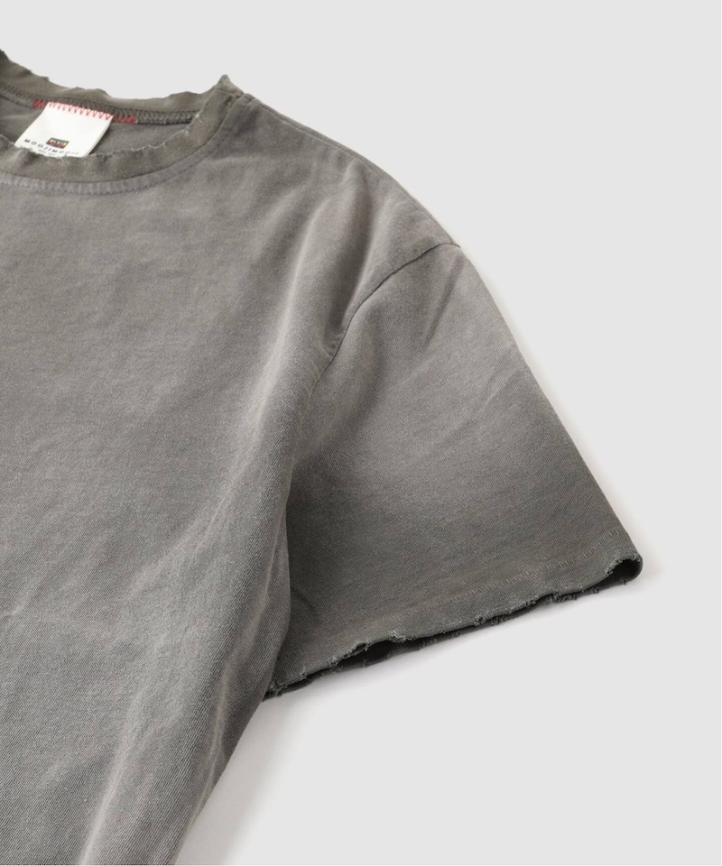 MOOJIMOOJI - OVERSIZE CROP T-SHIRTS - AGED STONE GREY