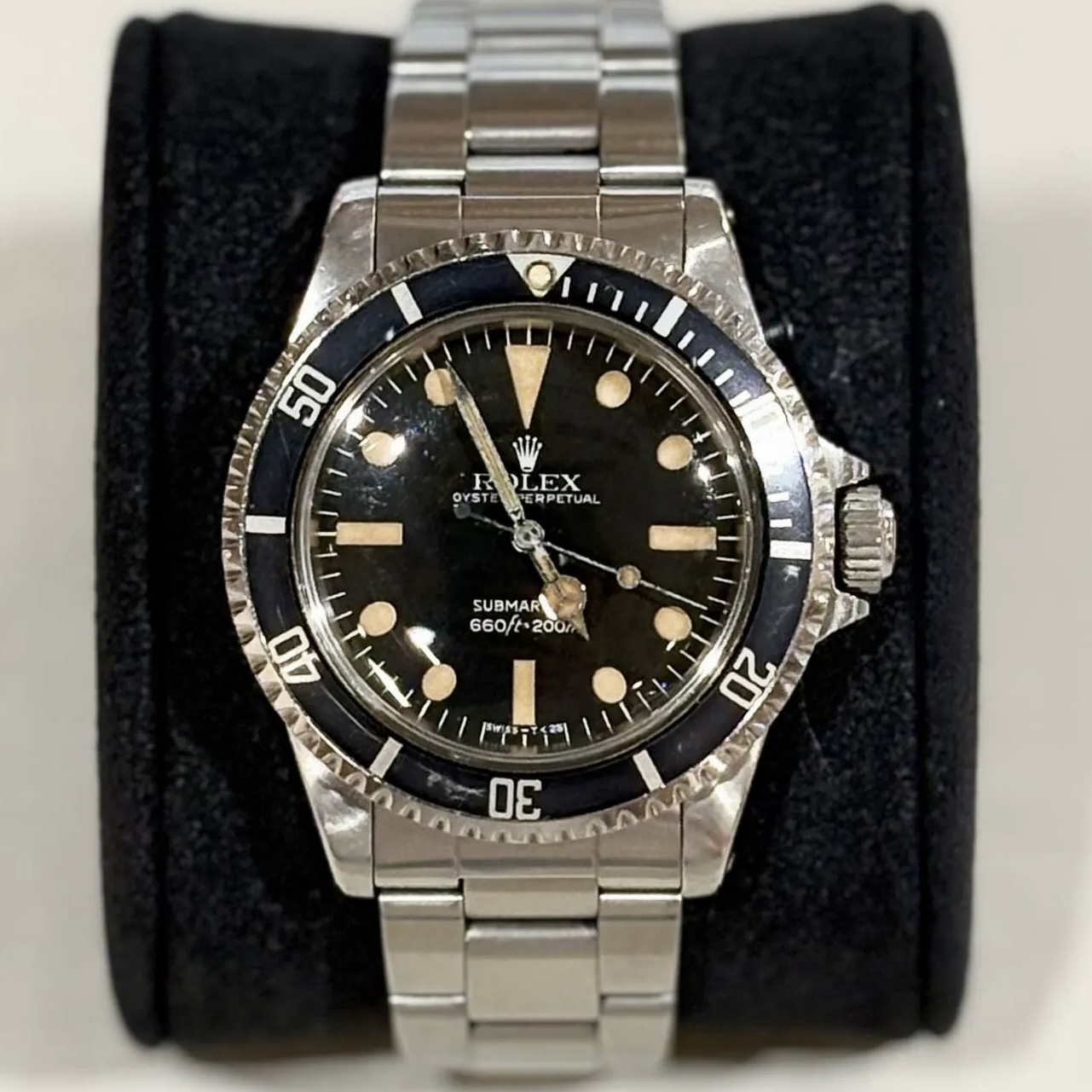 二手ROLEX SUBMARINER 黑灰圈/黑水鬼40MM, 5513 #6128014, 中古VINTAGE, #勞力士手錶 #香榭站正品