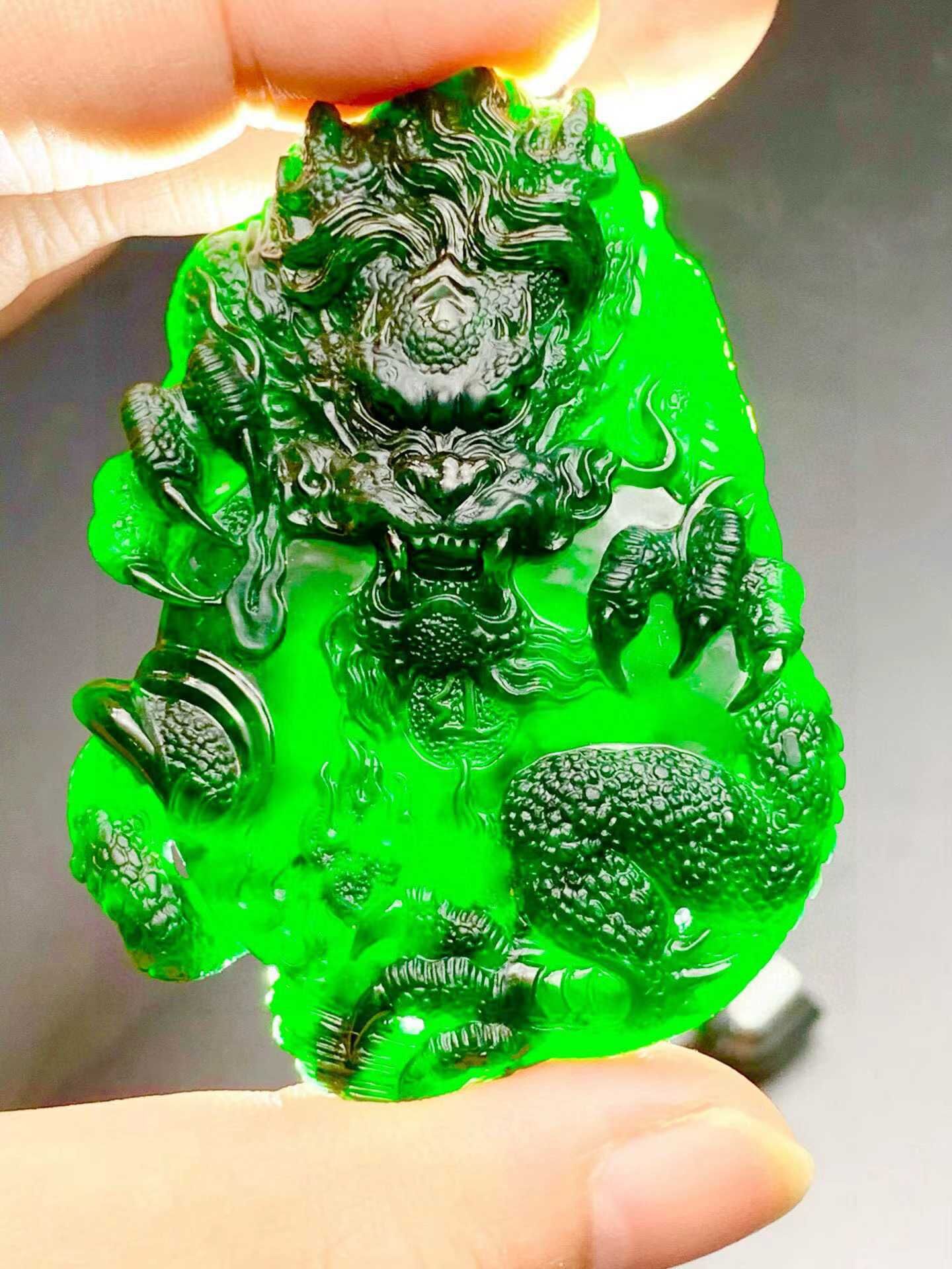 922447 翡翠墨翠龍王降世