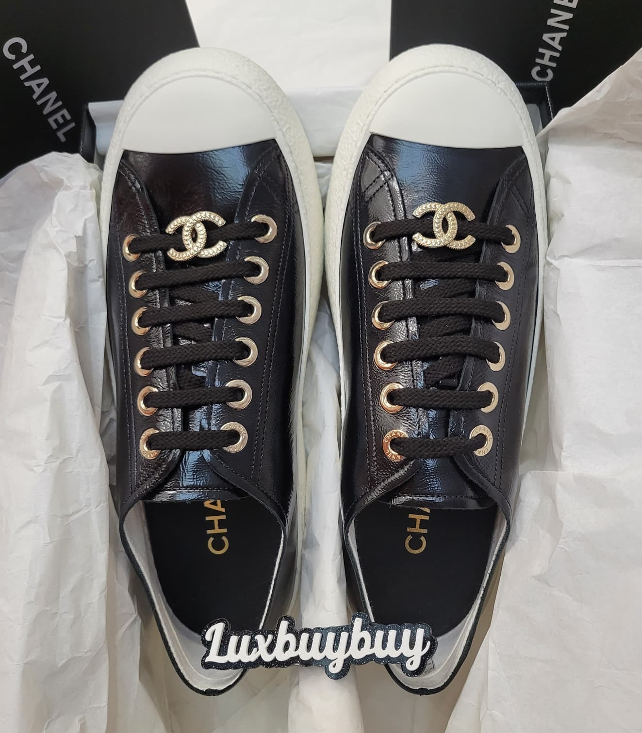 CHANEL G45560 SNEAKERS BLACK 39