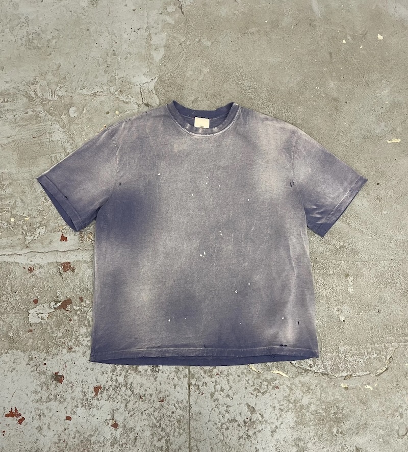 MOOJIMOOJI - OVERSIZE CROP T-SHIRTS - AGED INDIGO
