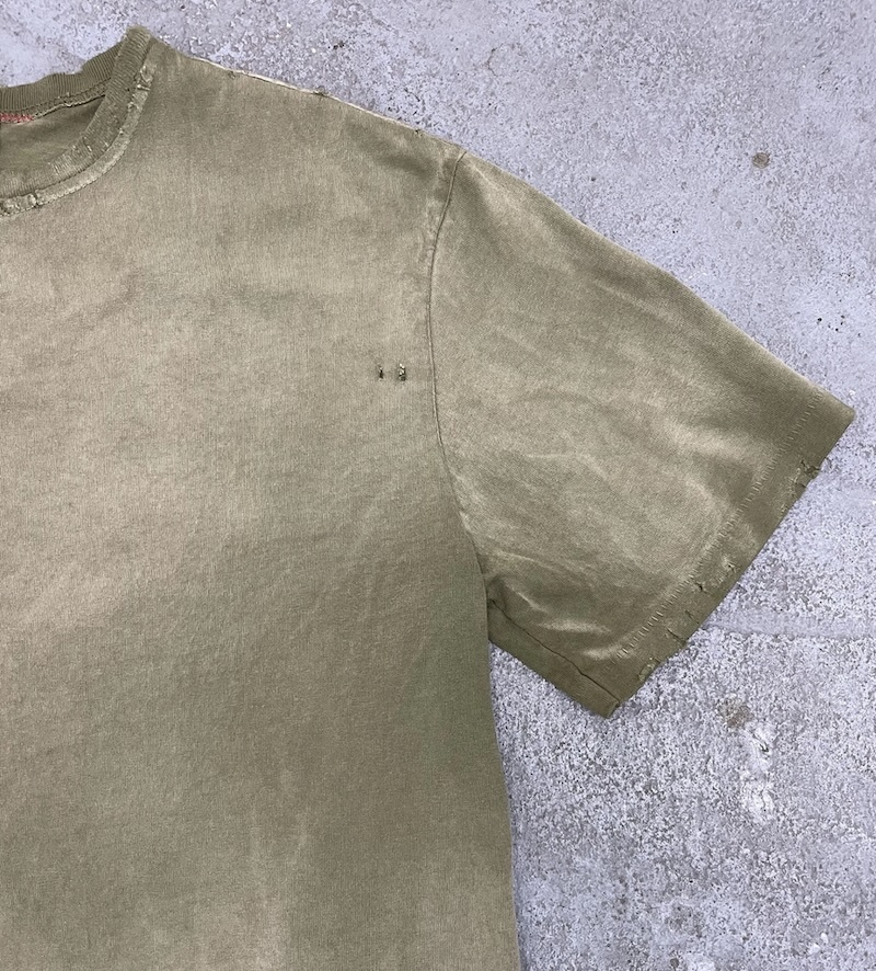 MOOJIMOOJI - OVERSIZE CROP T-SHIRTS - AGED MILITARY GREEN