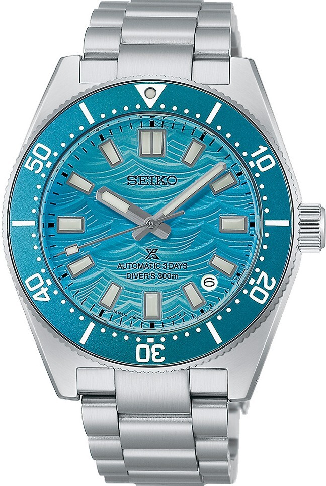 萬年鐘錶 - SEIKO PROSPEX   60週年波光藍面300米三日鍊機芯潛水錶 DIVER SCUBA  HBC011J1 / 6R55-00Z0B 錶徑40MM