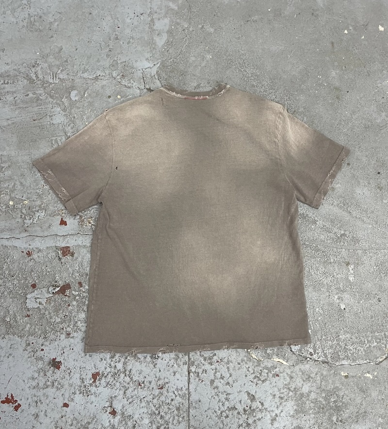 MOOJIMOOJI - OVERSIZE CROP T-SHIRTS - VINTAGE TAUPE GREY