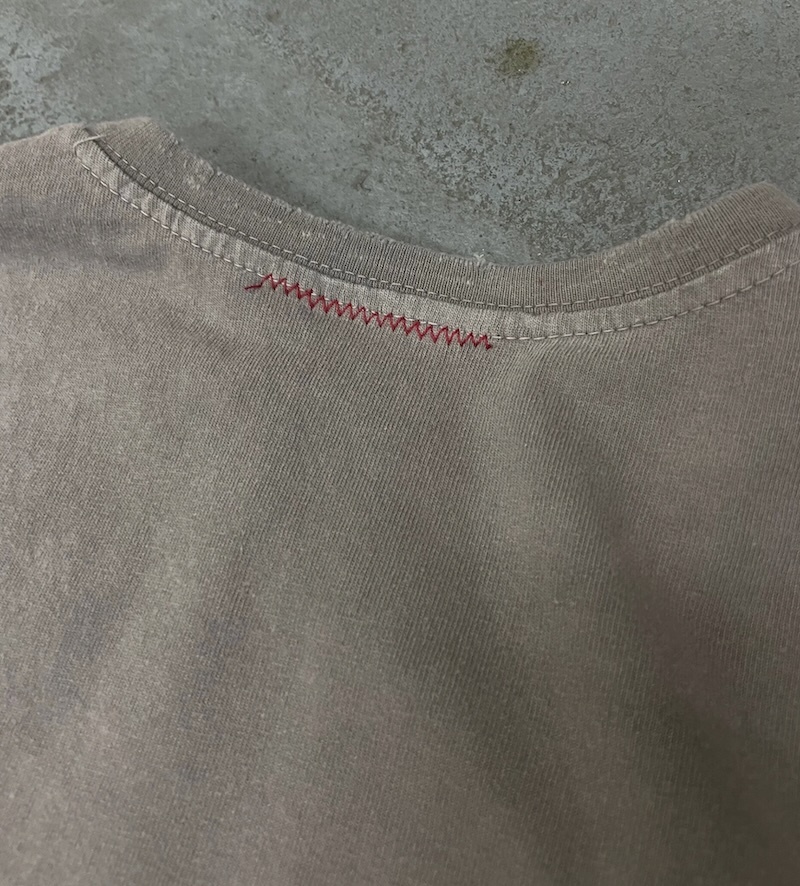 MOOJIMOOJI - OVERSIZE CROP T-SHIRTS - AGED TAUPE GREY