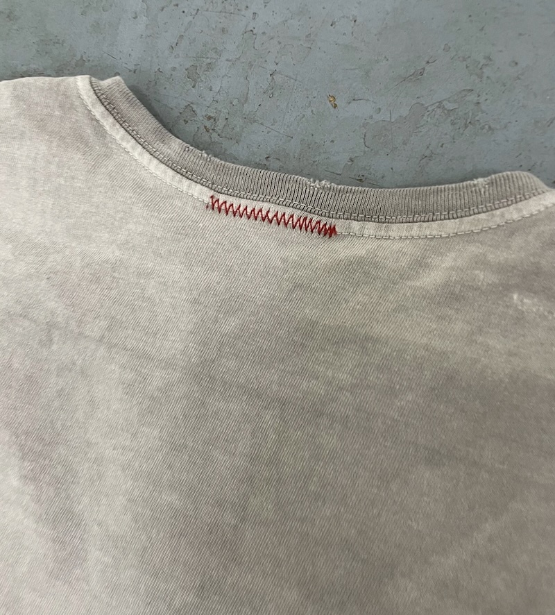 MOOJIMOOJI - OVERSIZE CROP T-SHIRTS - AGED GREY