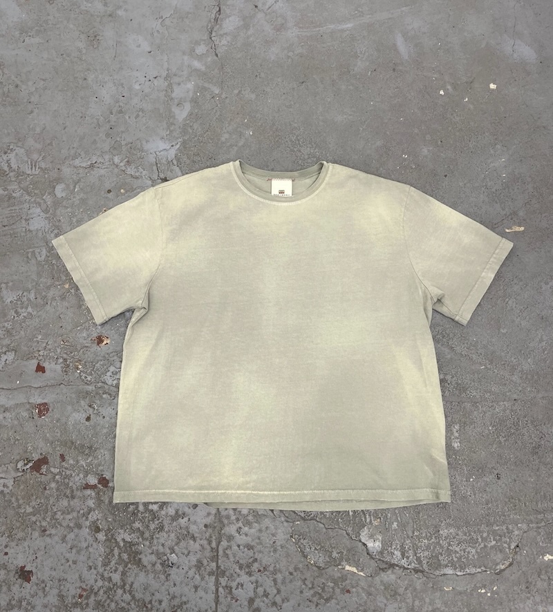 MOOJIMOOJI - OVERSIZE CROP T-SHIRTS - AGED SAGE