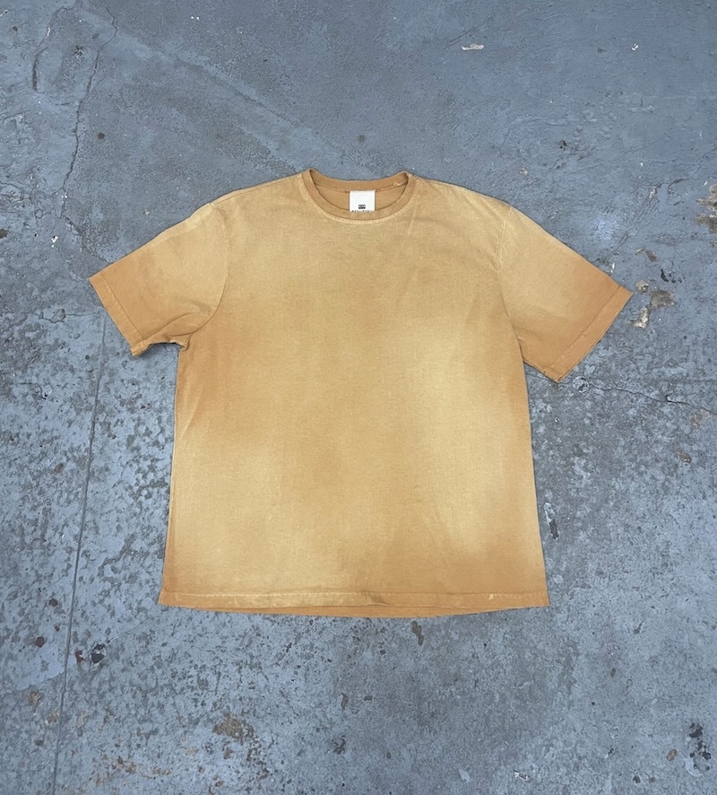 MOOJIMOOJI - OVERSIZE CROP T-SHIRTS - AGED MUSTARD