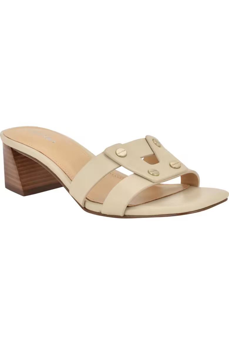 【預購】CALVIN KLEIN N100219 女裝高跟涼鞋 (杏色)
