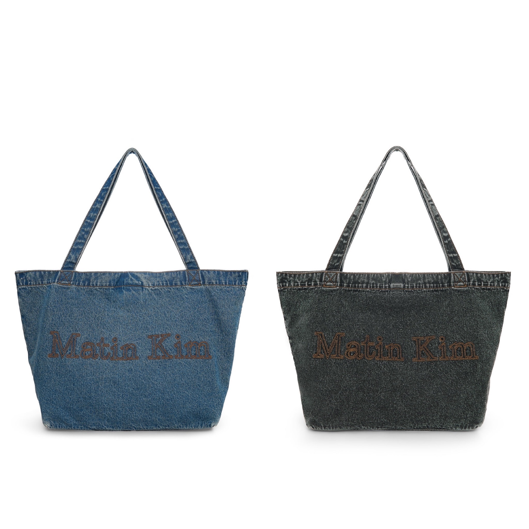 【隨時截單！限時優惠預訂】MATIN KIM MATIN STITCH DENIM SHOULDER BAG（2色）