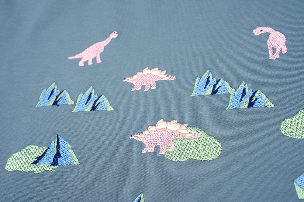 [Empty Cones] Iceland Dinosaur T-shirt Forest
