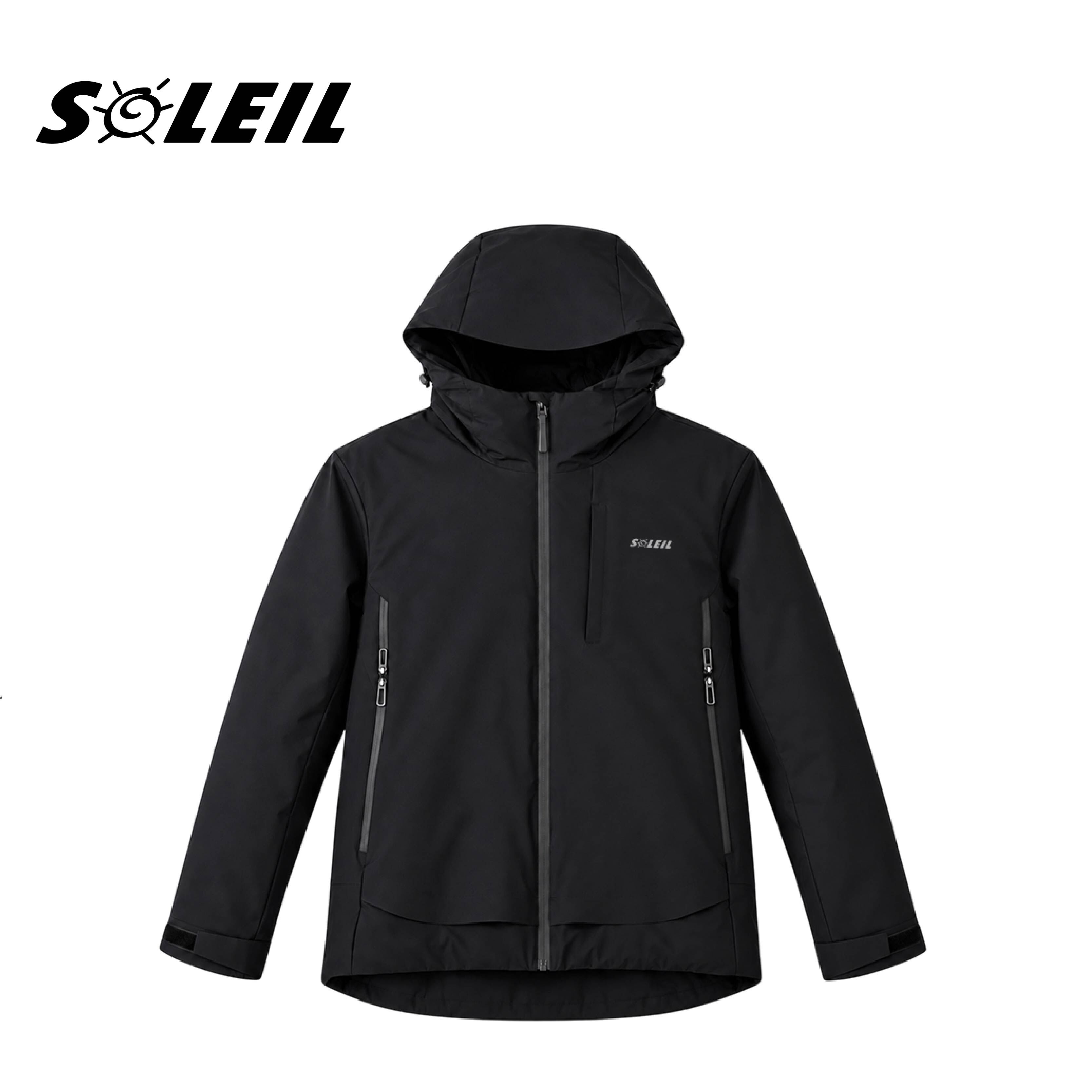 SOLEIL PR棉蓄熱鎖溫外套 男款 (黑色) 04SL8272A