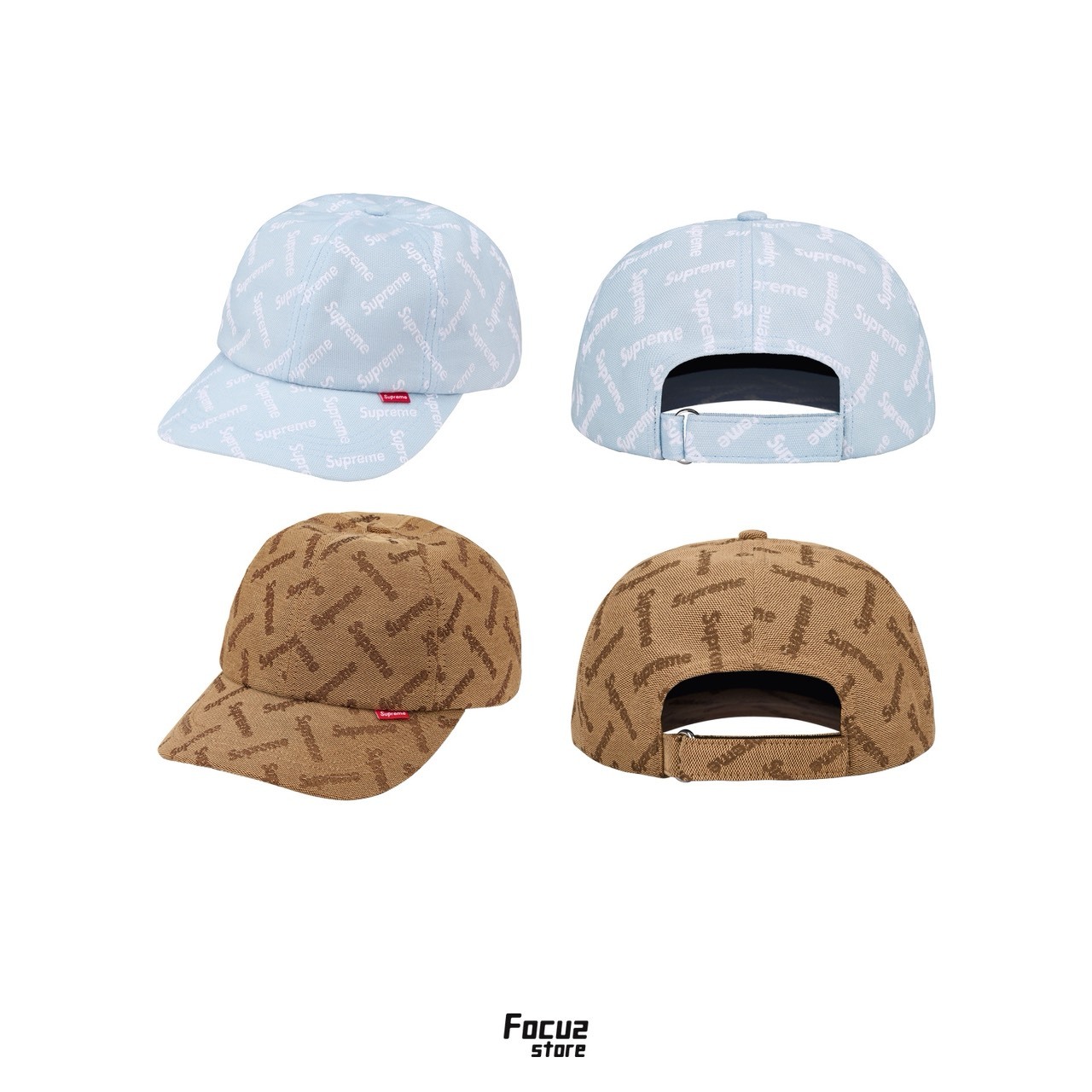 【Focus Store】現貨 Supreme FW26 Week5 Monogram Jacquard 6-Panel 六分割帽 兩色