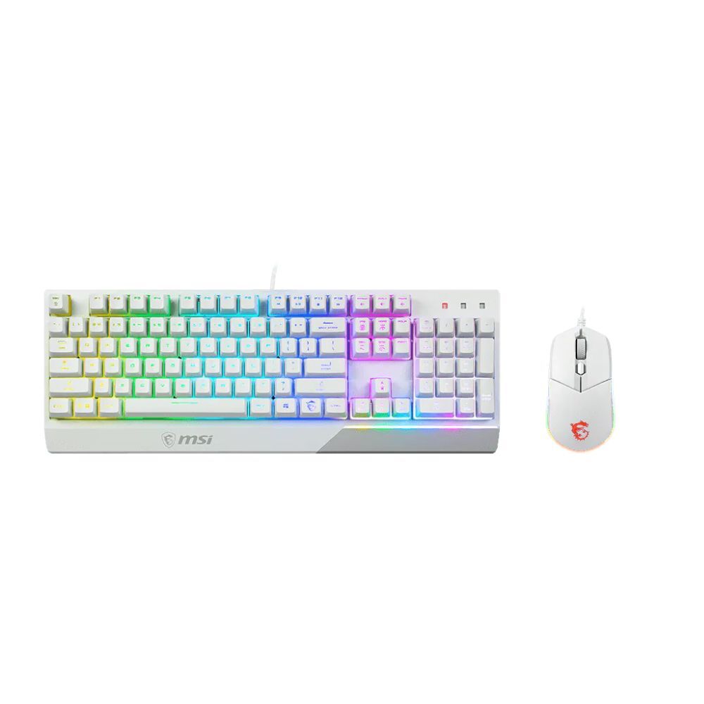 MSI 微星 Vigor GK30 COMBO WHITE TC  電競鍵盤滑鼠組