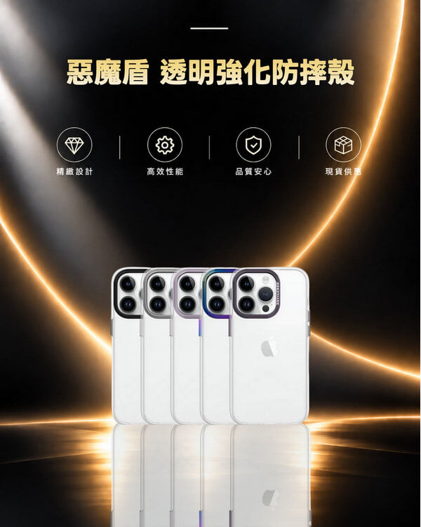 惡魔盾-透明強化防摔殼