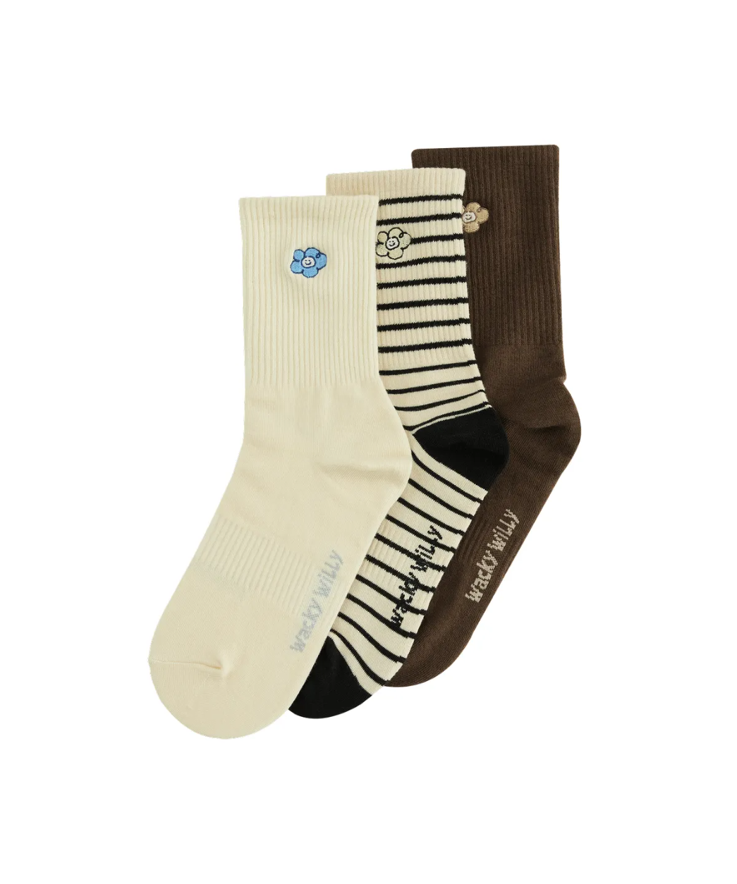 韓國代購｜Ｗacky Willy Lilly Color Socks (3 Pack)