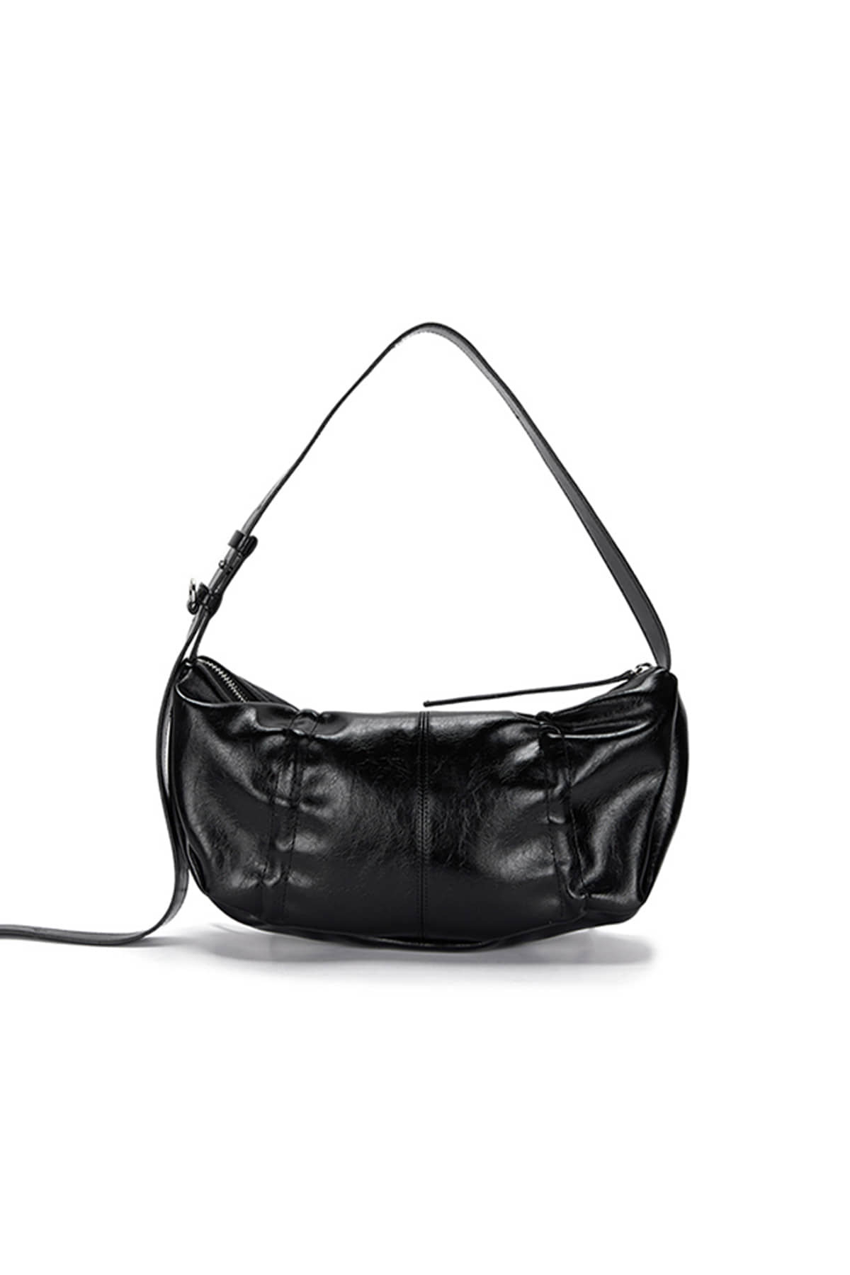 【隨時截單！限時優惠預訂】 MATIN KIM HALF SHIRRING RIBBON ROUND BAG