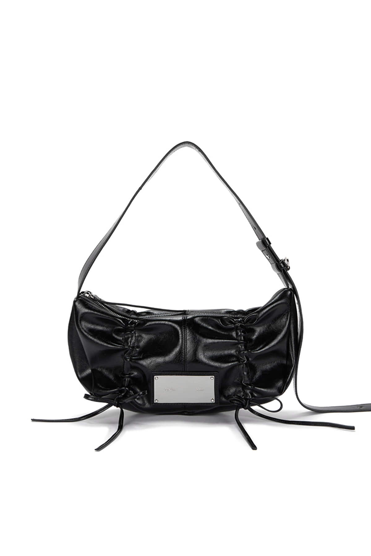【隨時截單！限時優惠預訂】 MATIN KIM HALF SHIRRING RIBBON ROUND BAG