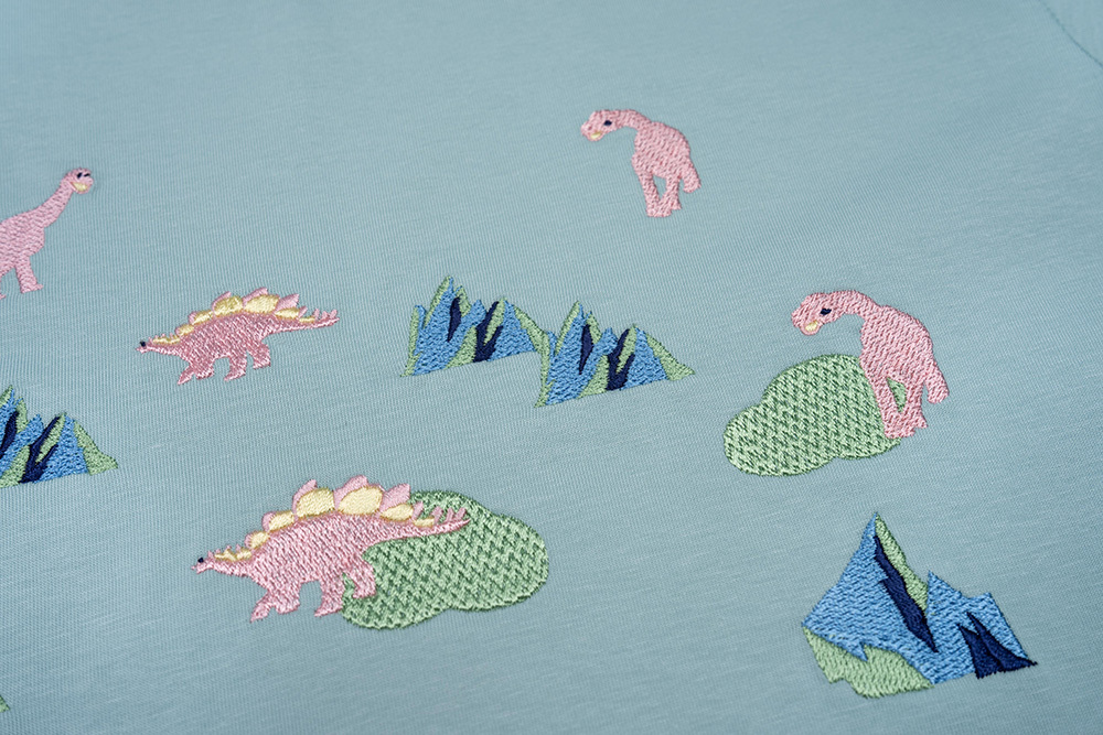 [Empty Cones] Iceland Dinosaur T-shirt Jade