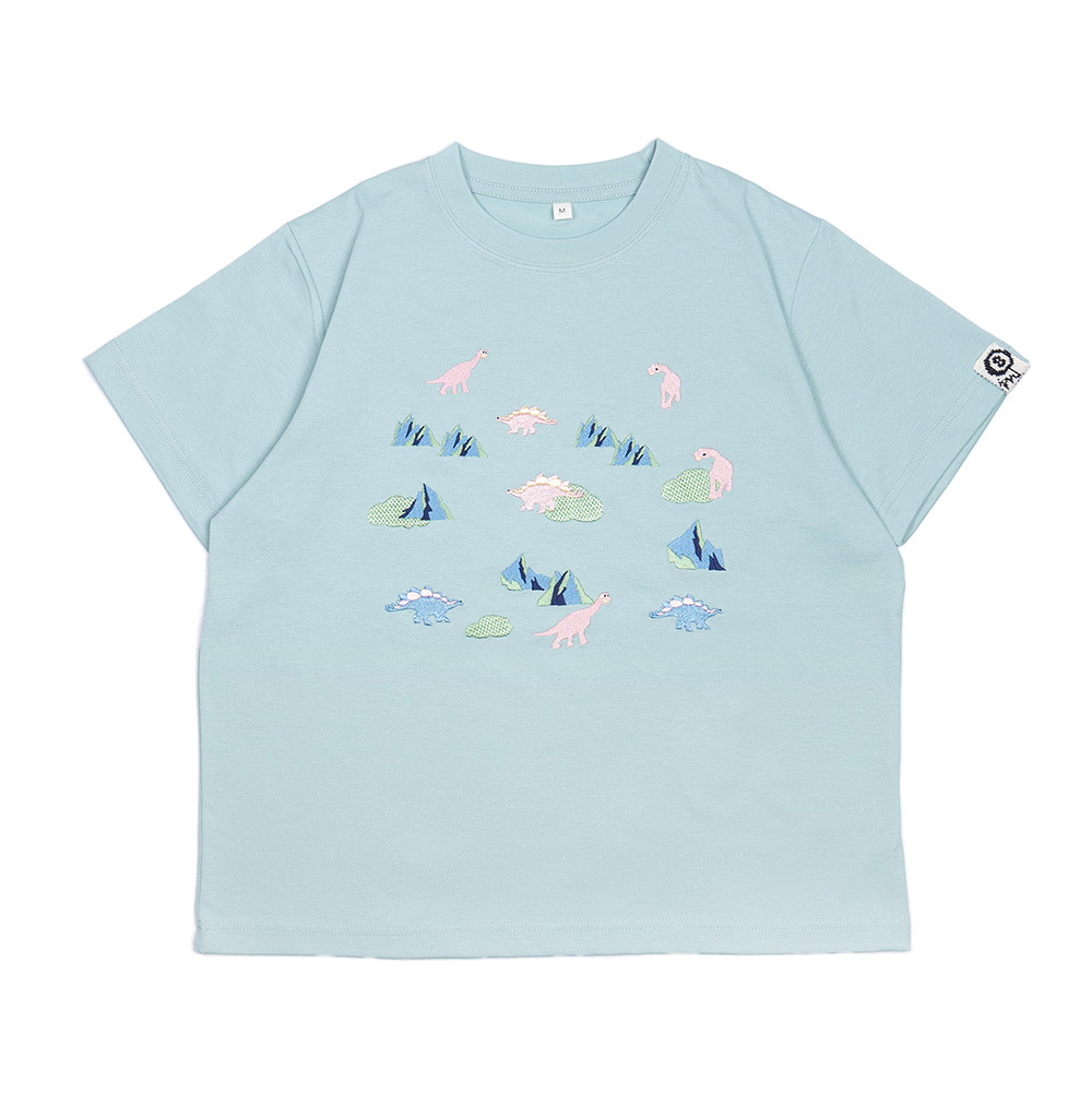 [Empty Cones] Iceland Dinosaur T-shirt Jade