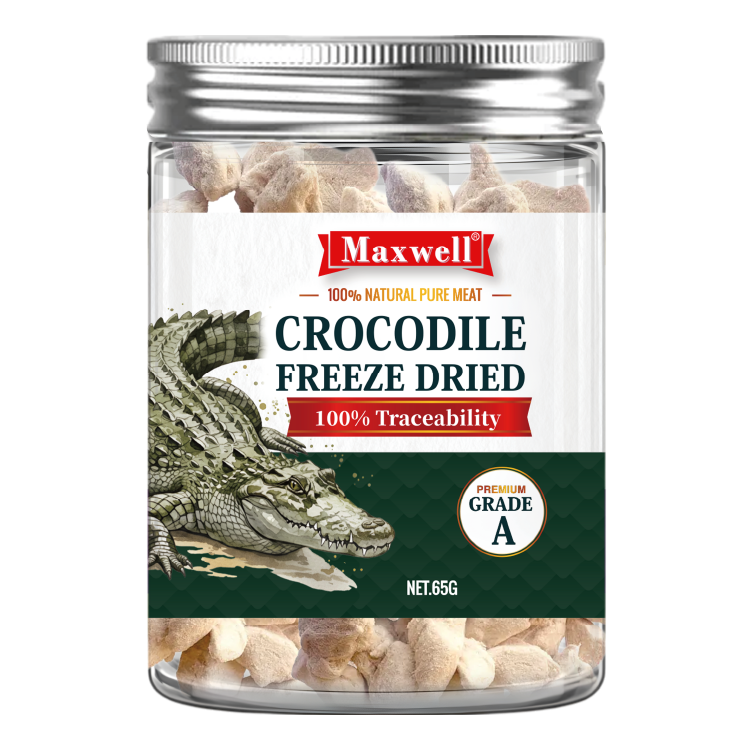 Maxwell WILD｜泰國凍乾鱷魚肉粒(等級A)65g (MXA-4262)
