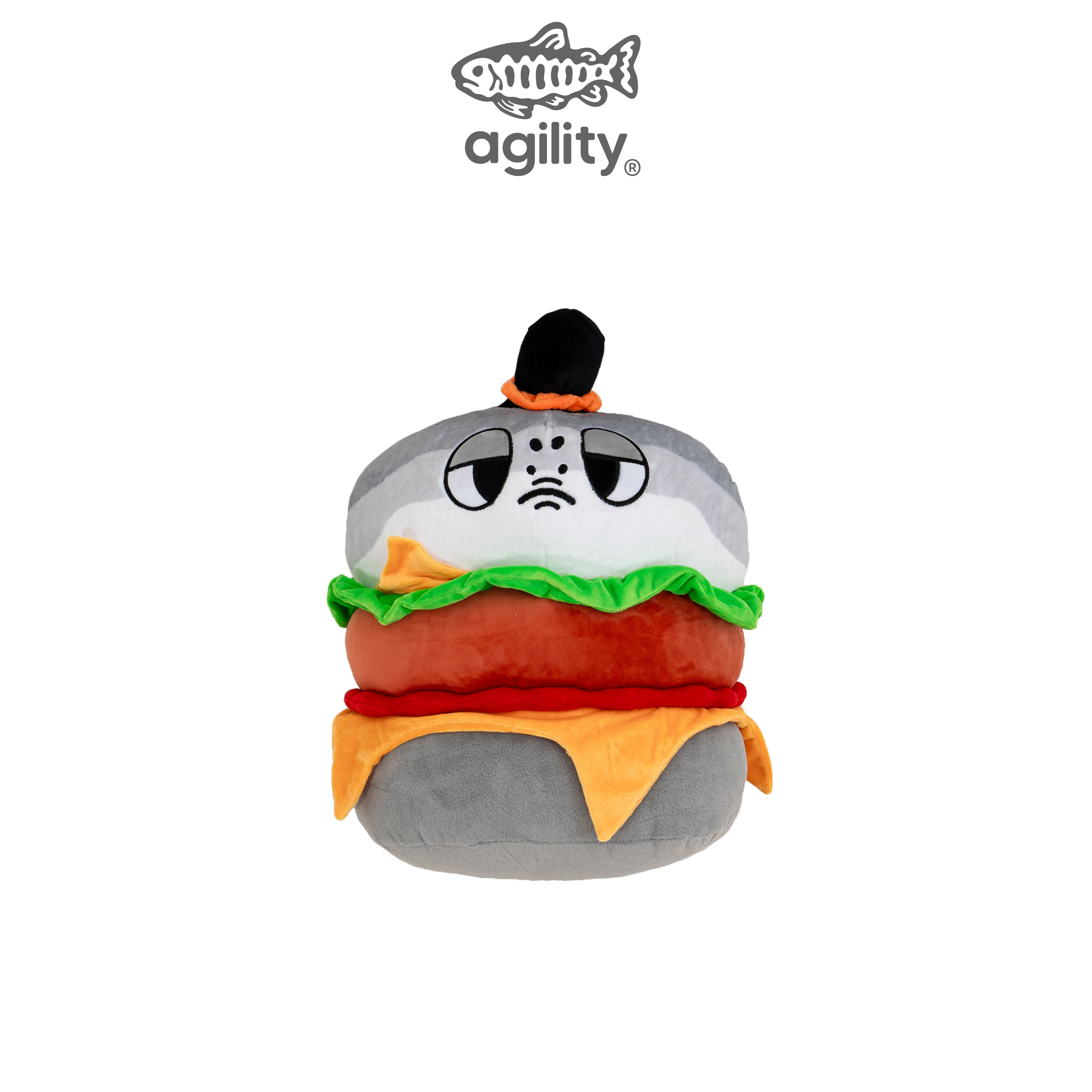 AGILITY HOUSE - Burger Throw Pillow 鮭魚丸漢堡 抱枕 [AH-BP]