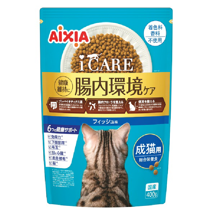 Aixia丨i-care 腸道護理成貓專用 白身魚 400g (藍) (AXA-2362)